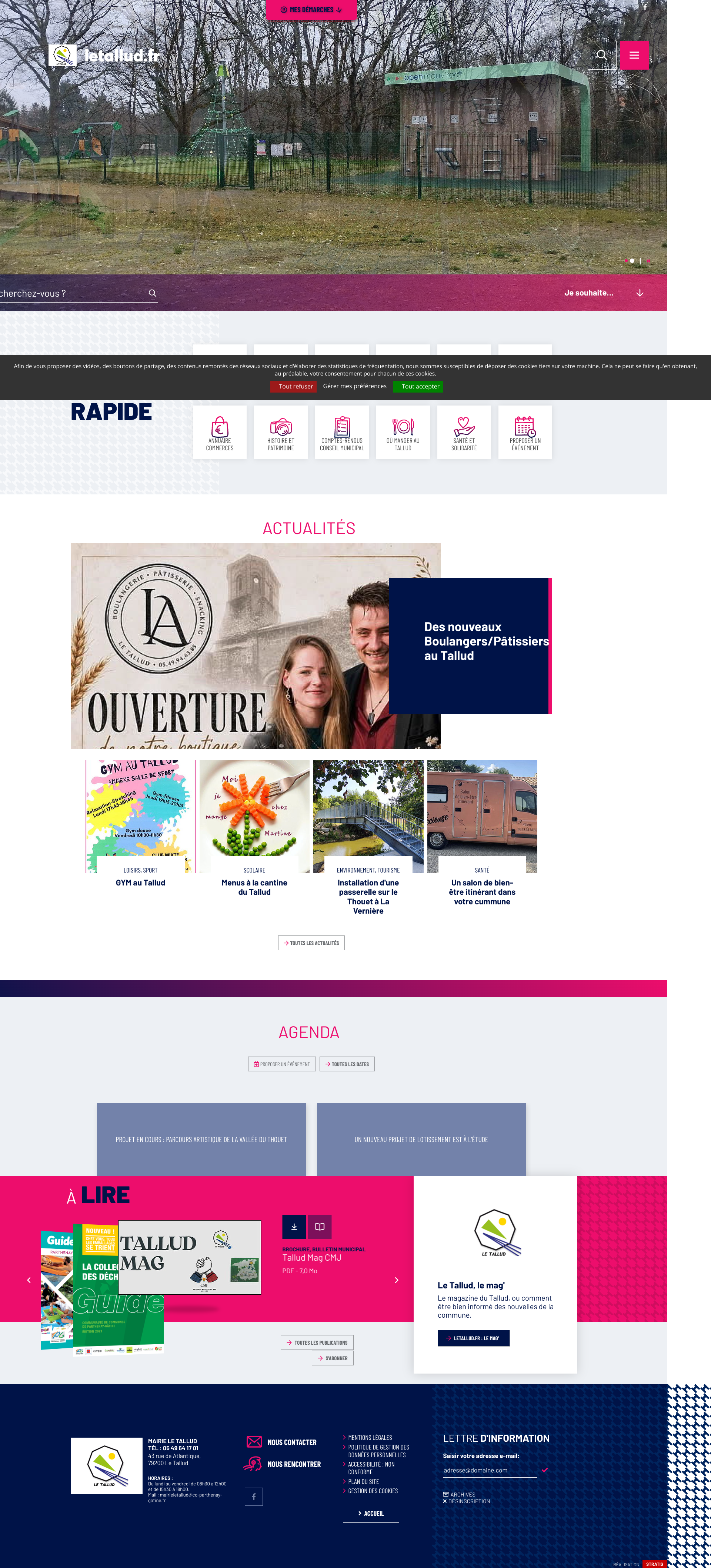 Aperçu du site