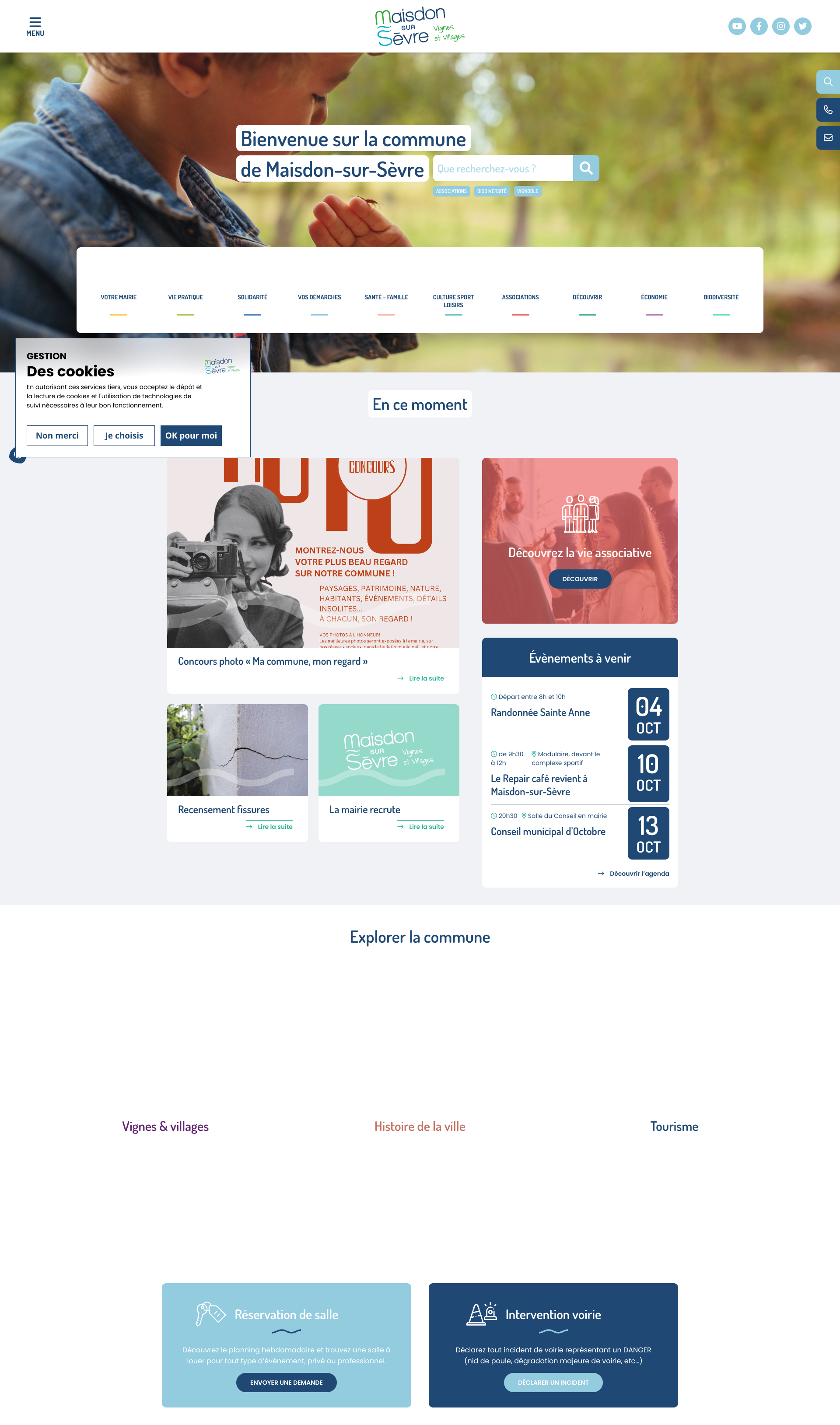 Aperçu du site