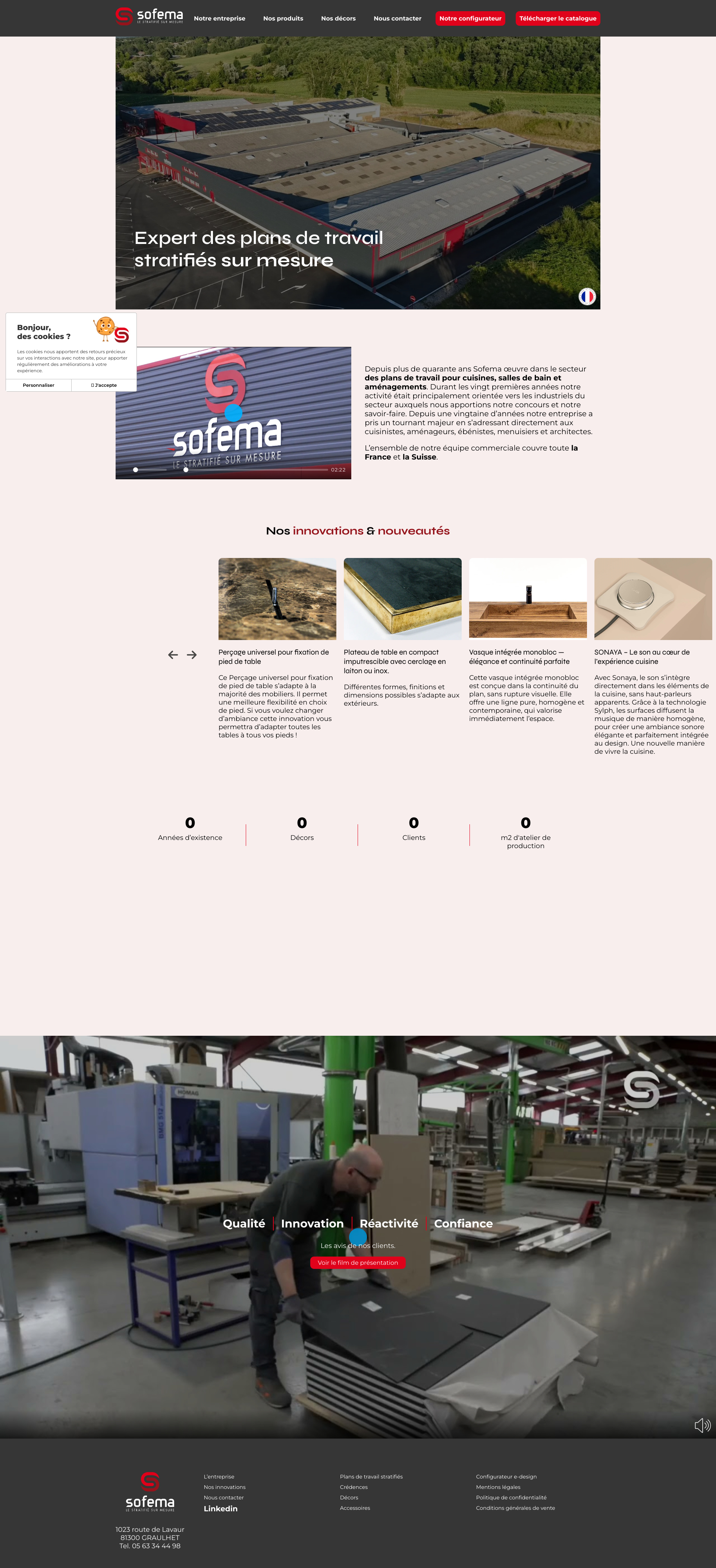 Aperçu du site