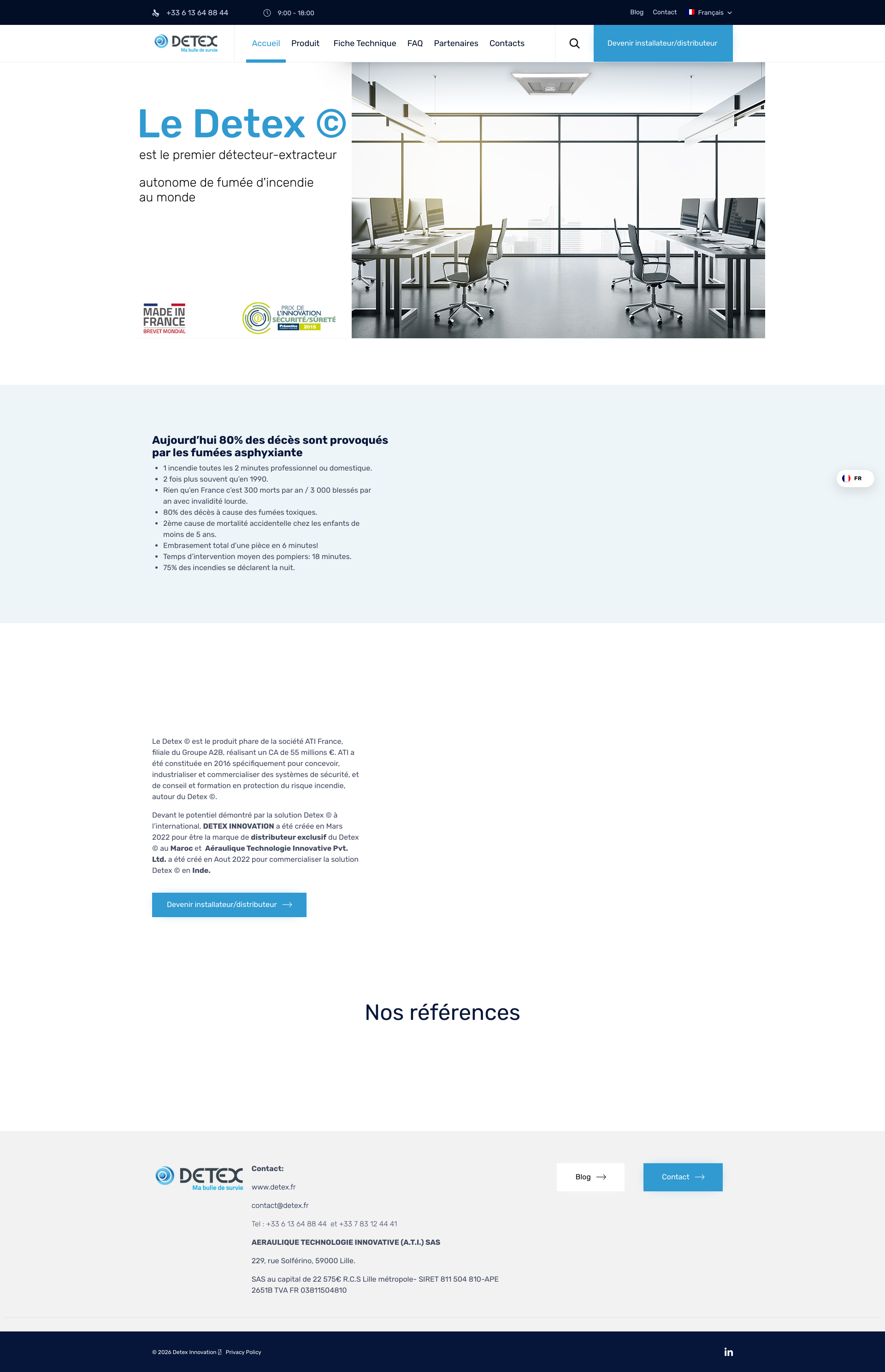 Aperçu du site