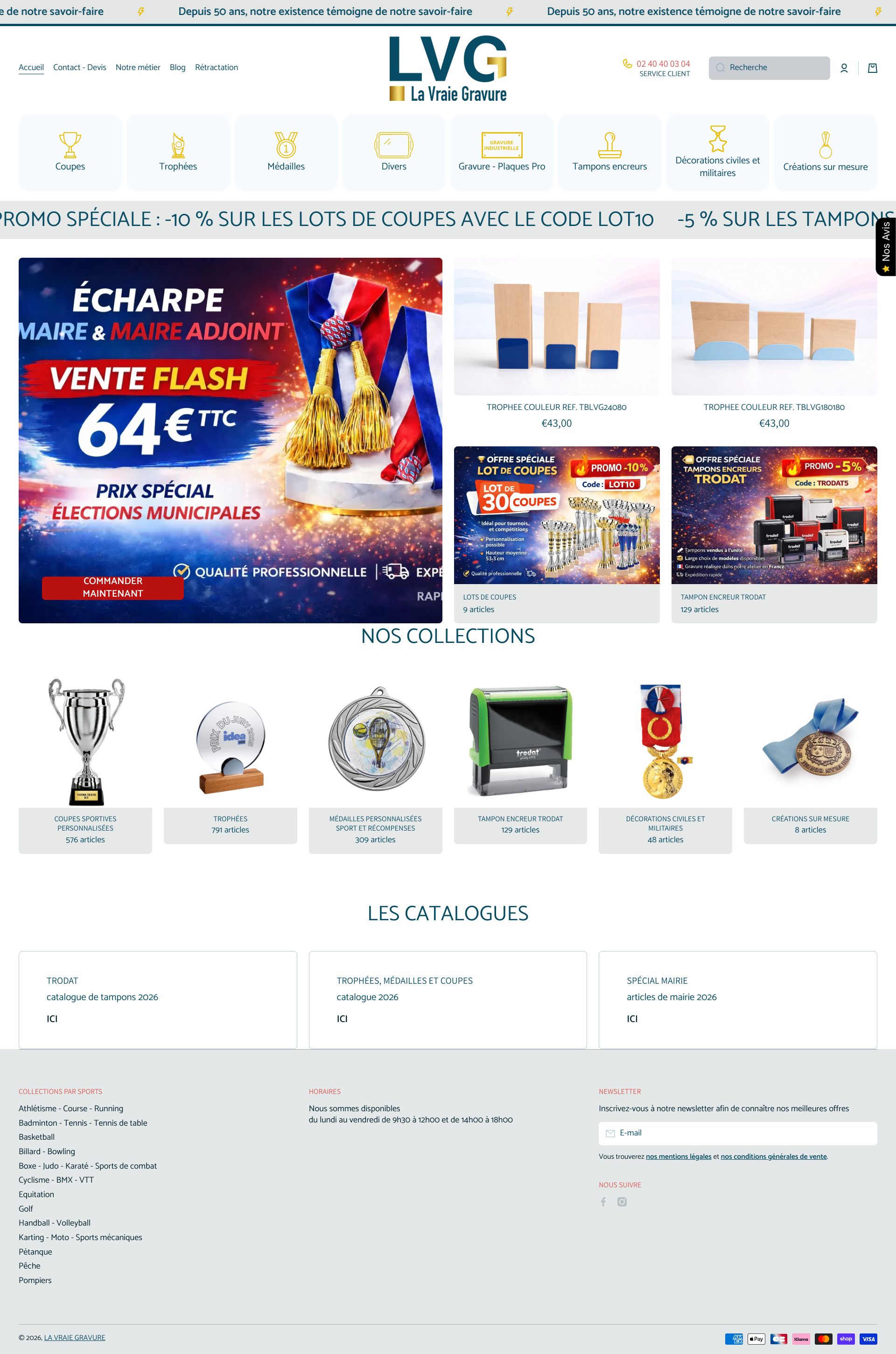 Aperçu du site