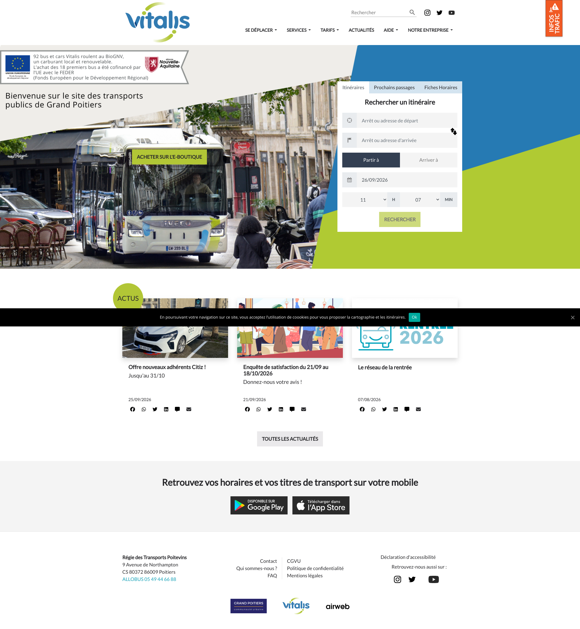 Aperçu du site