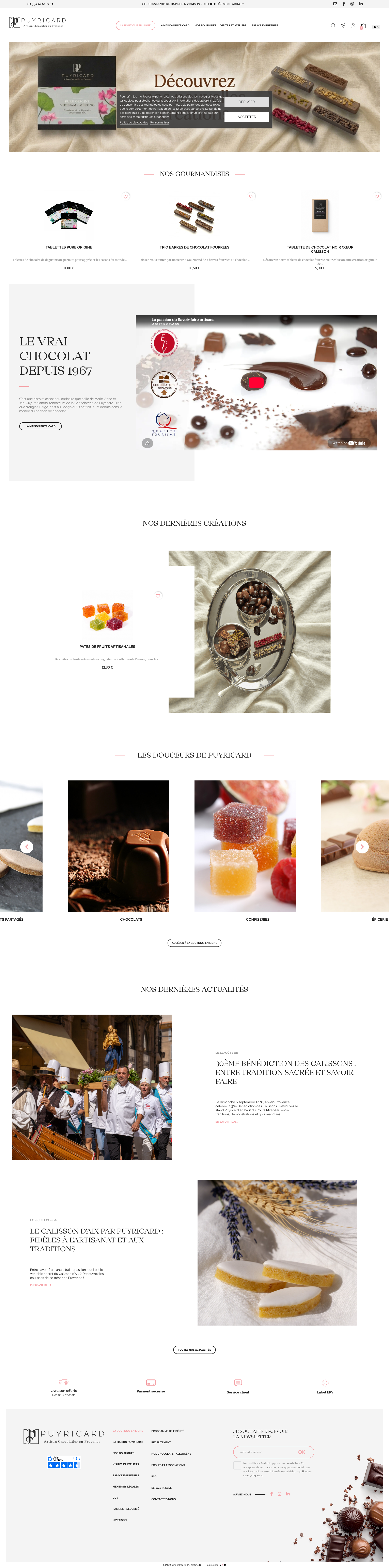 Aperçu du site