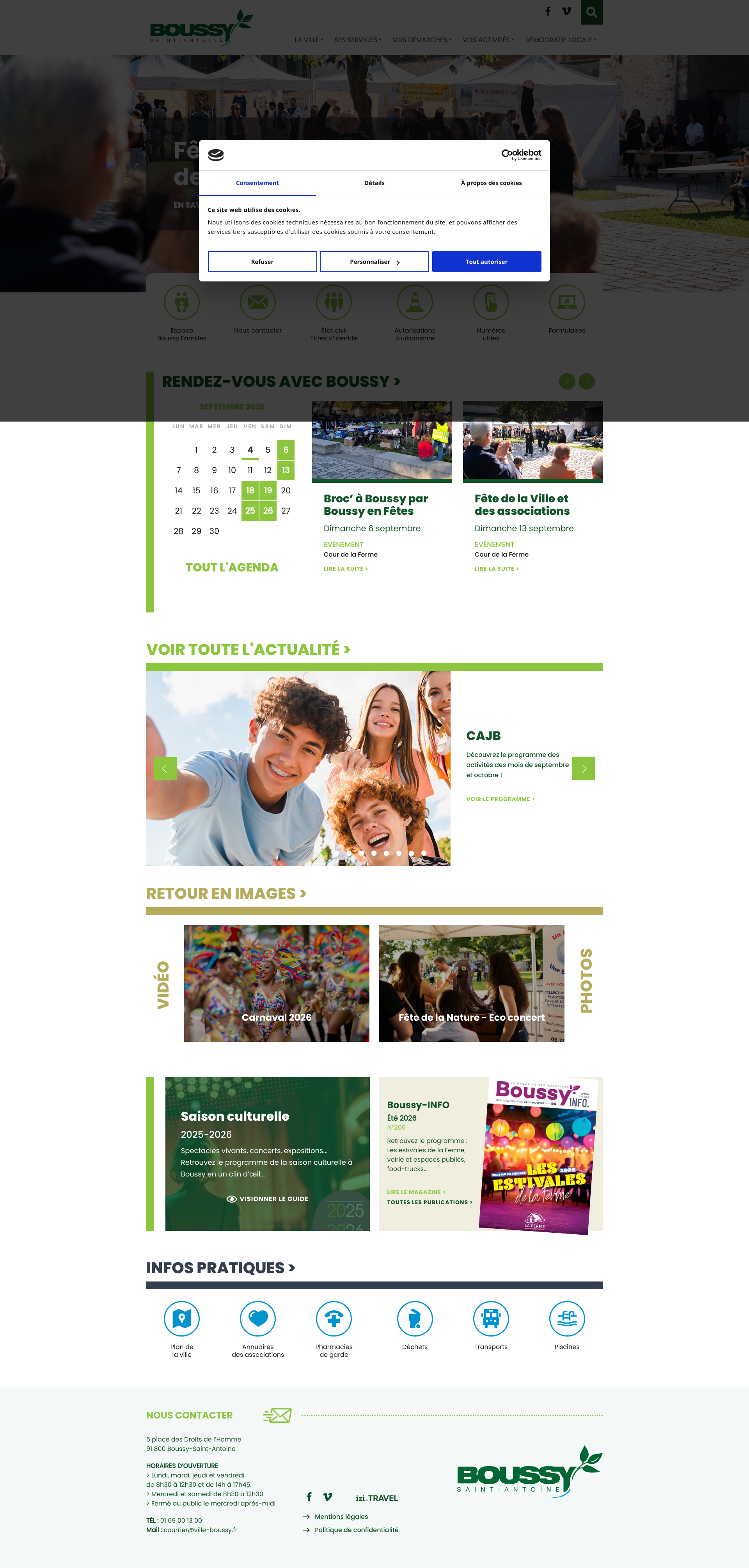 Aperçu du site