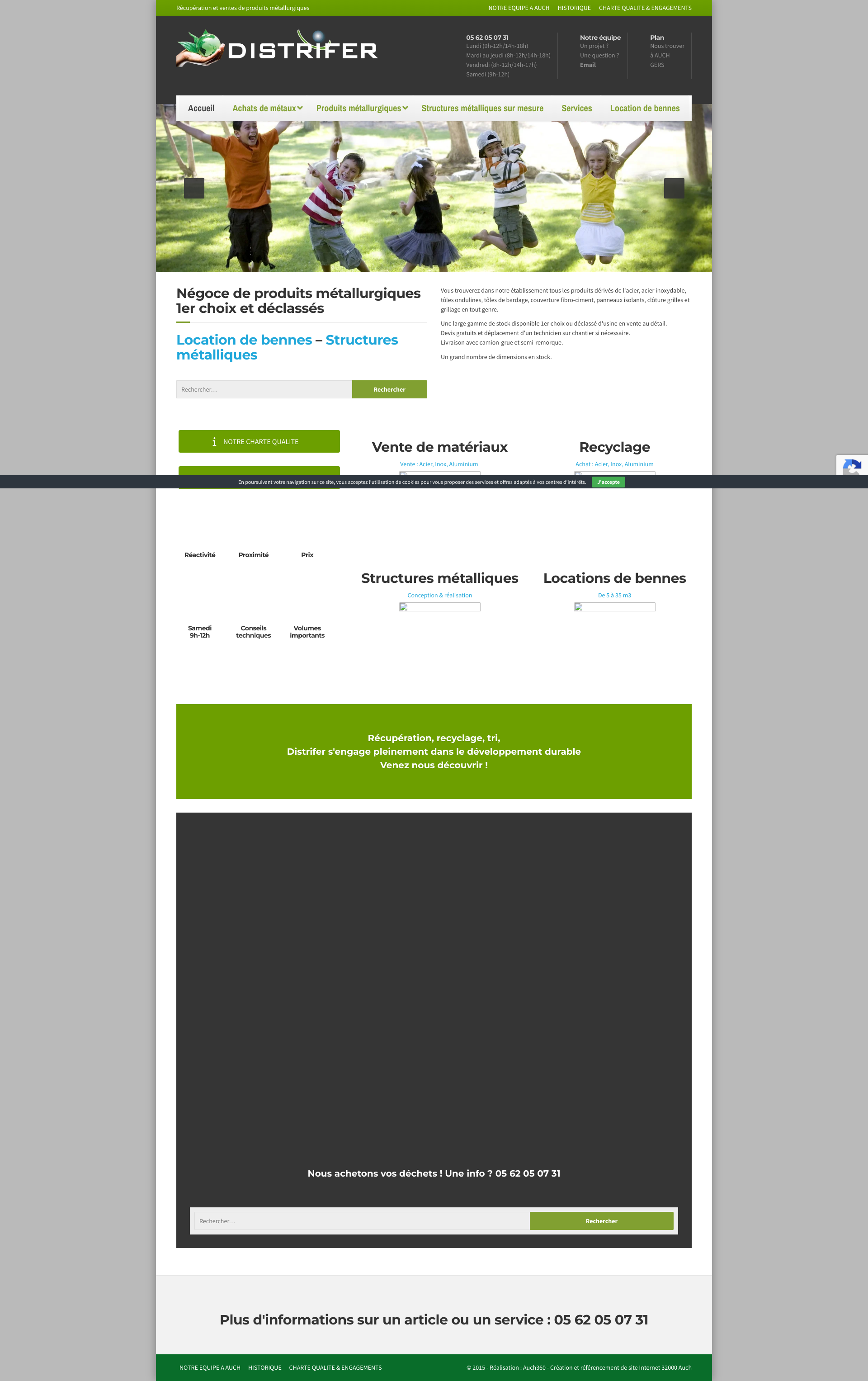 Aperçu du site