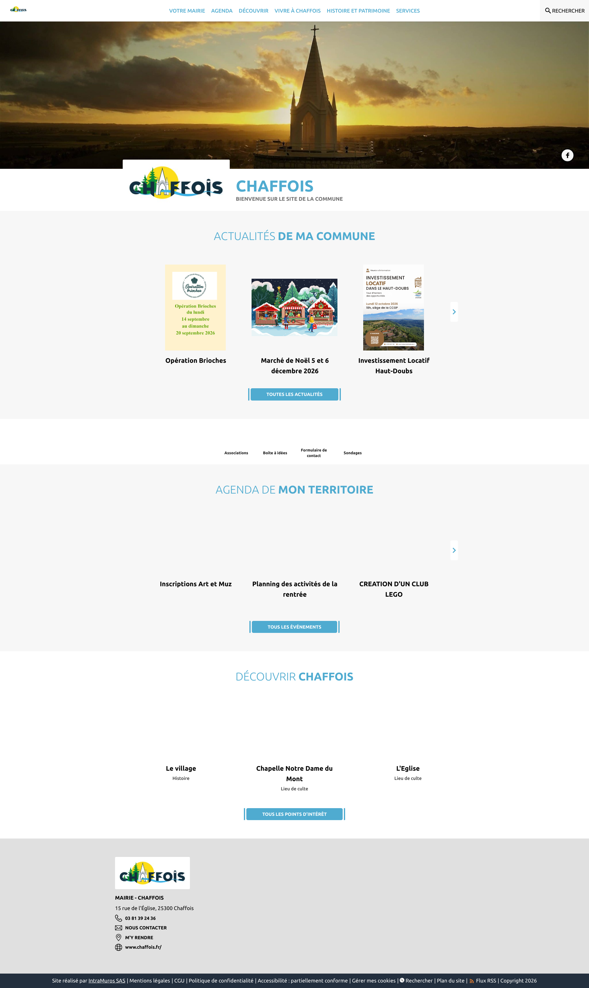 Aperçu du site