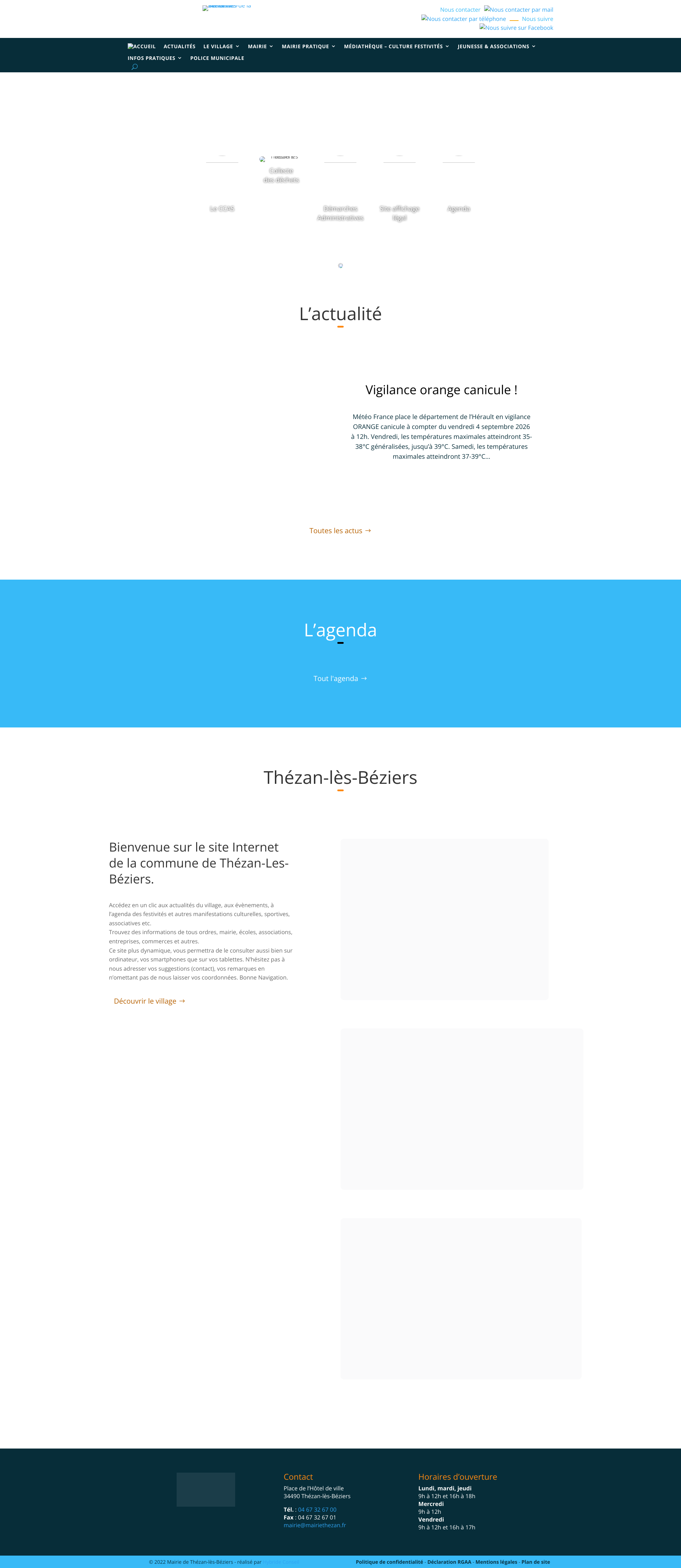 Aperçu du site