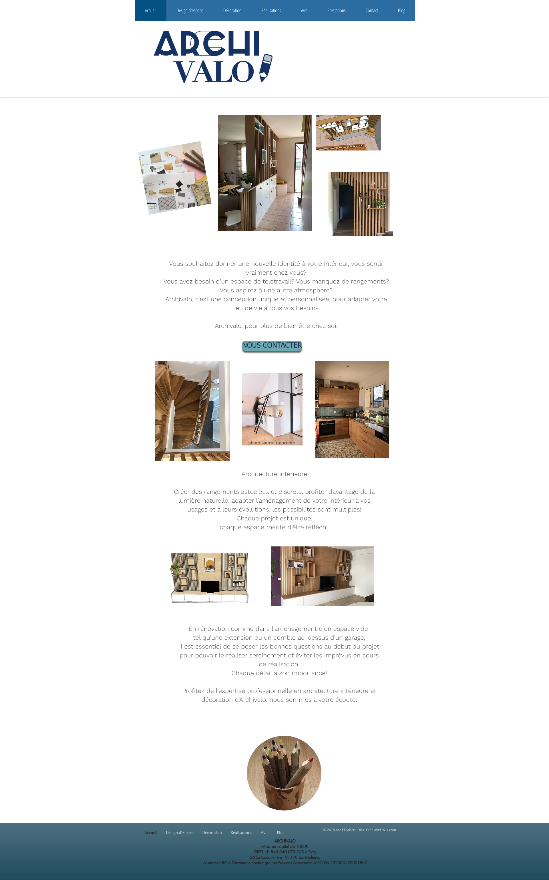 Aperçu du site