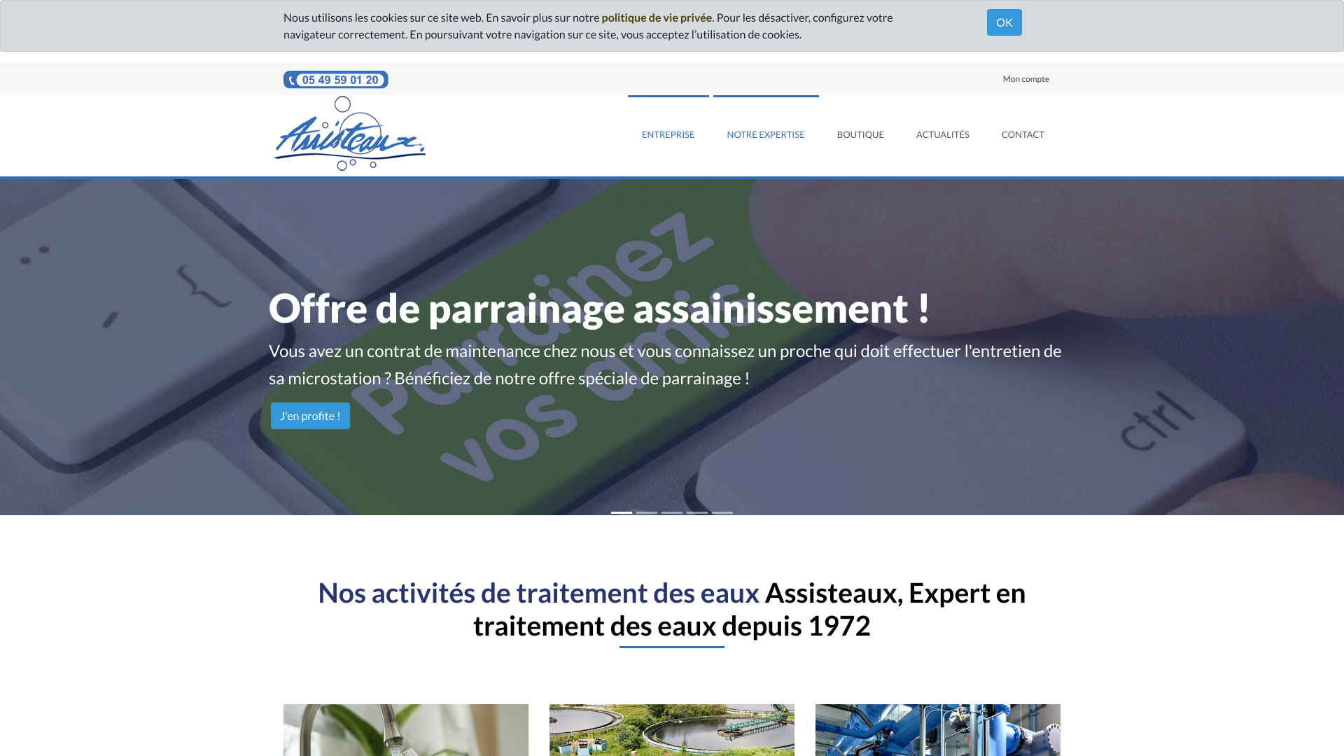 Aperçu du site