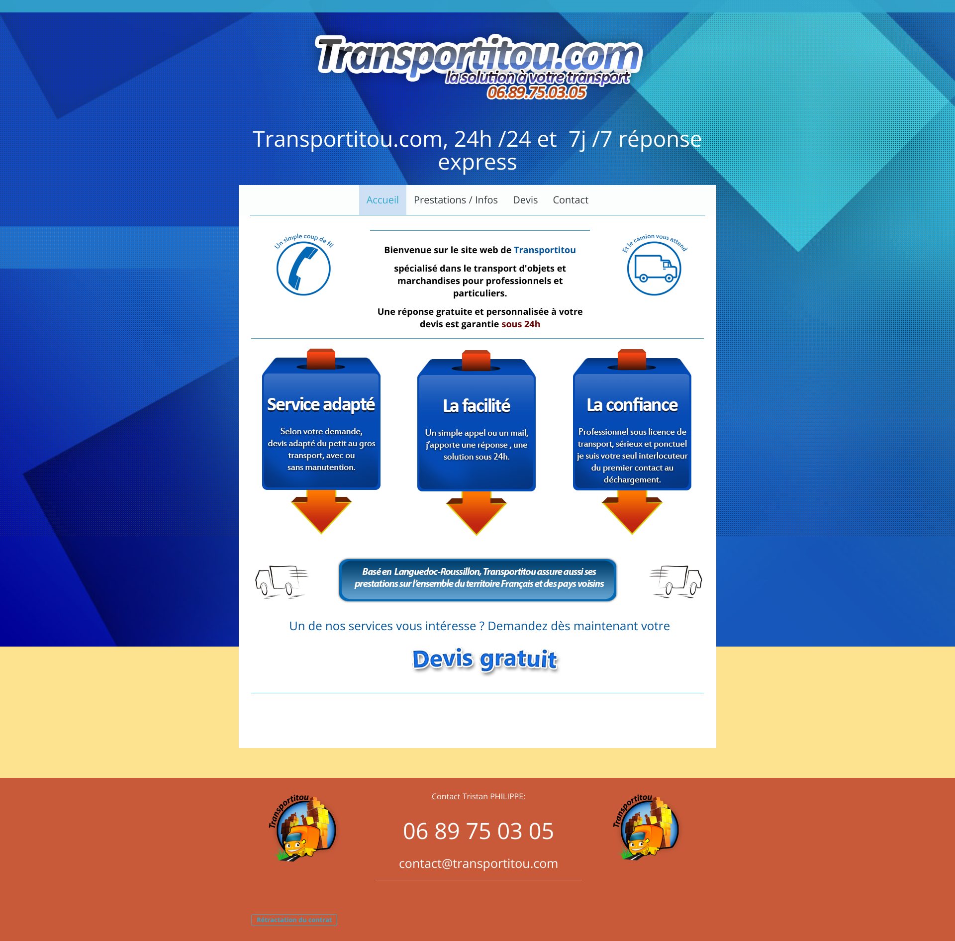 Aperçu du site
