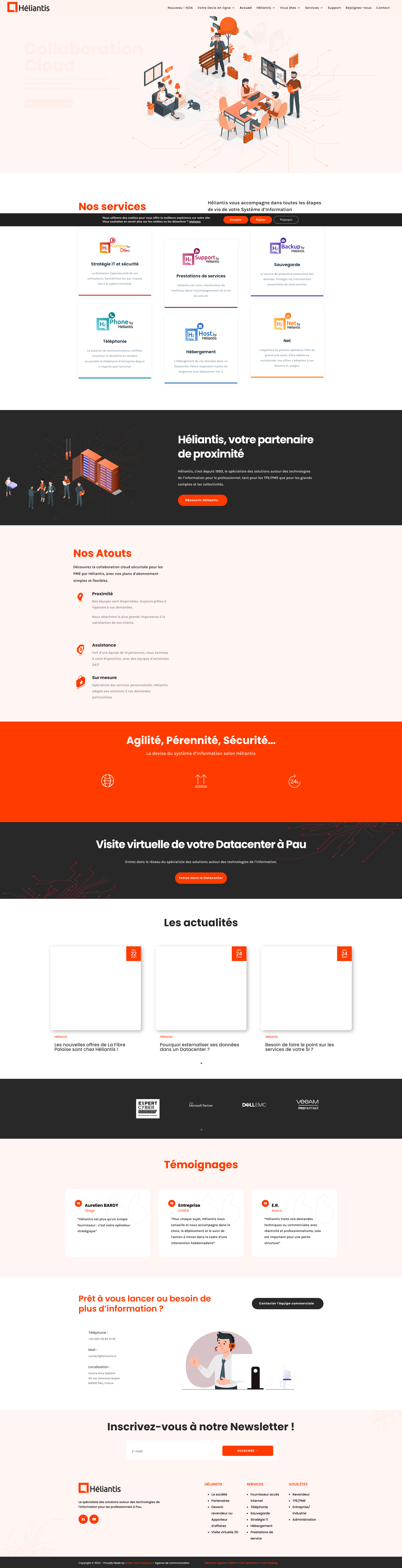 Aperçu du site