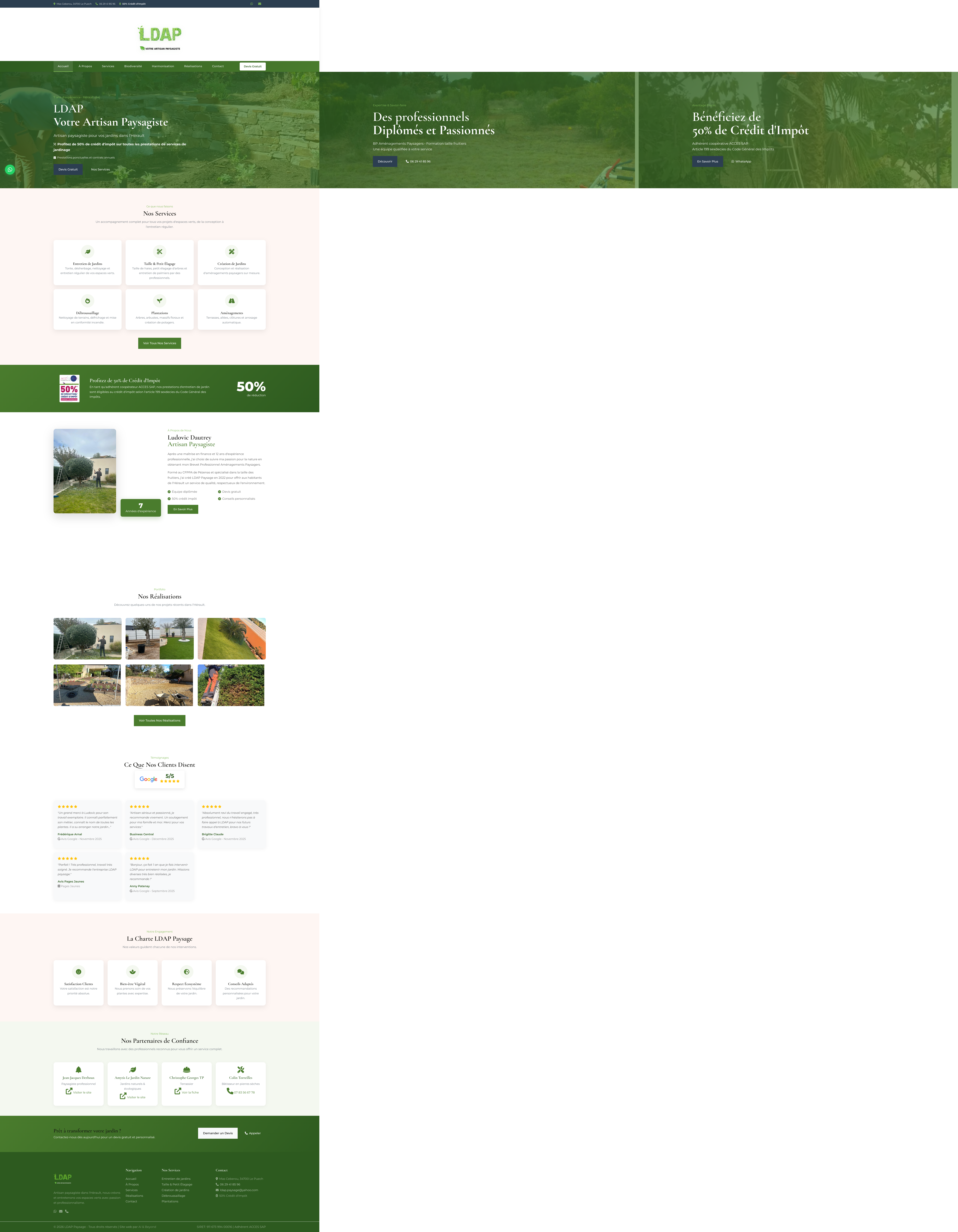 Aperçu du site