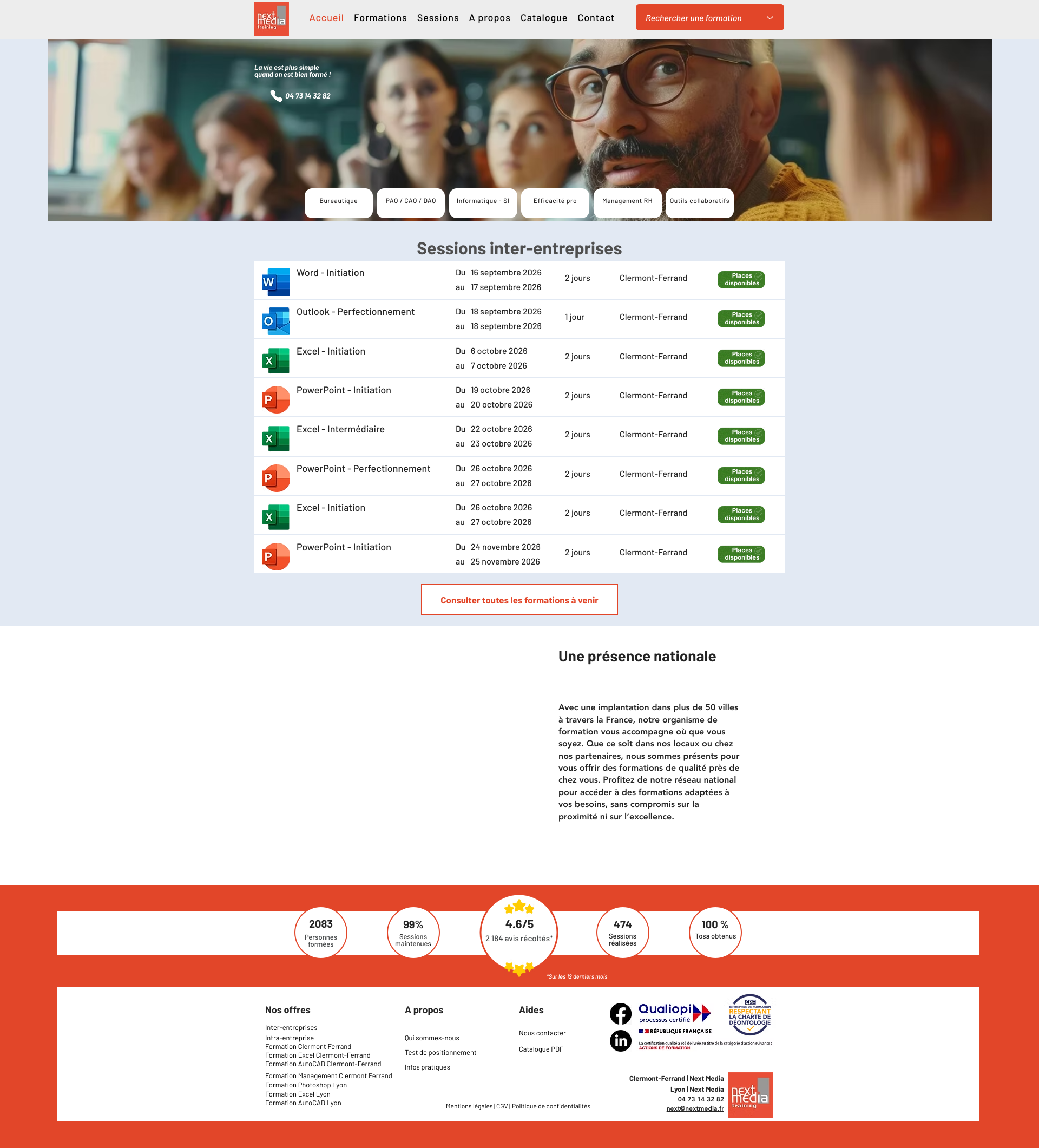 Aperçu du site