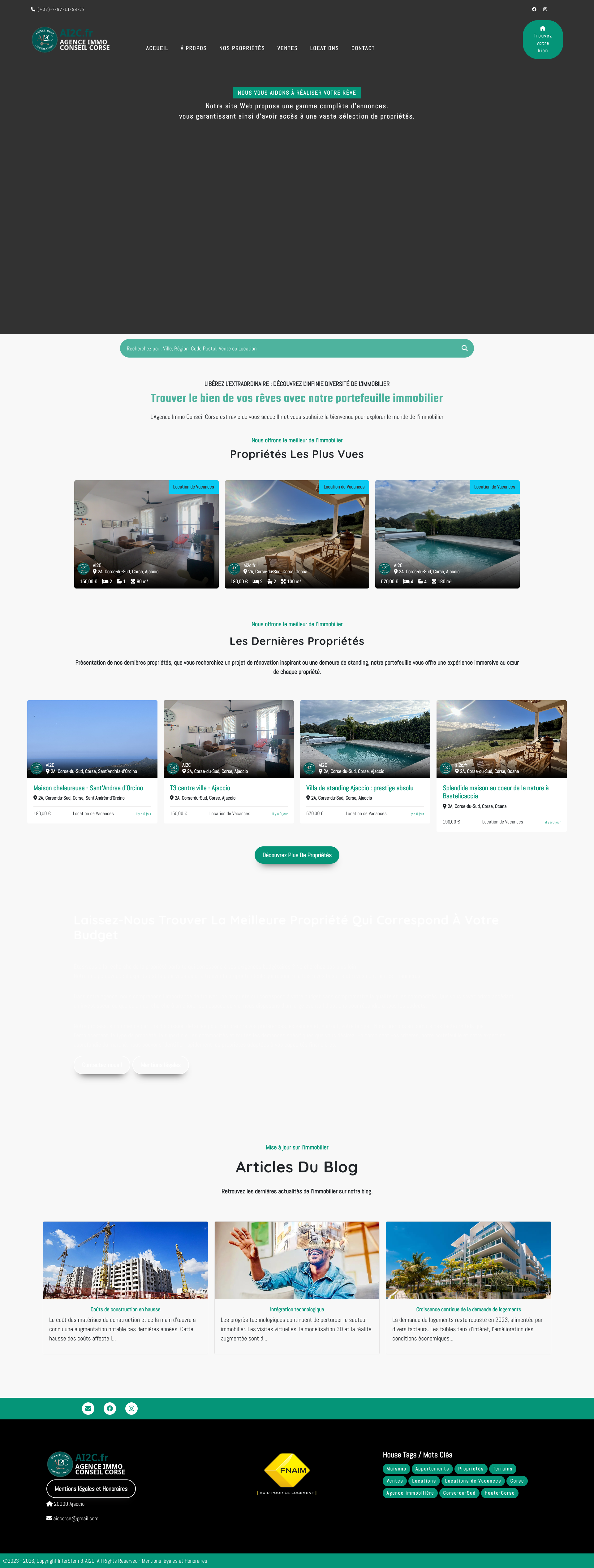 Aperçu du site