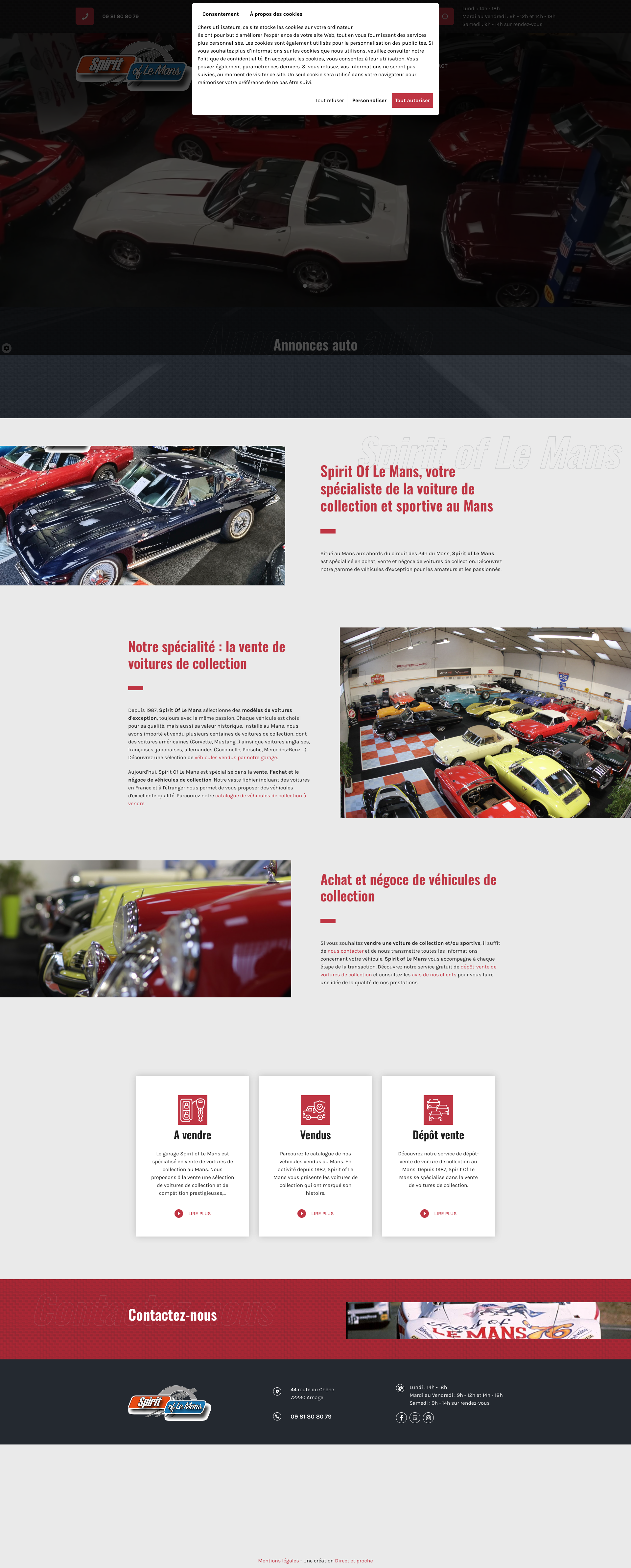 Aperçu du site