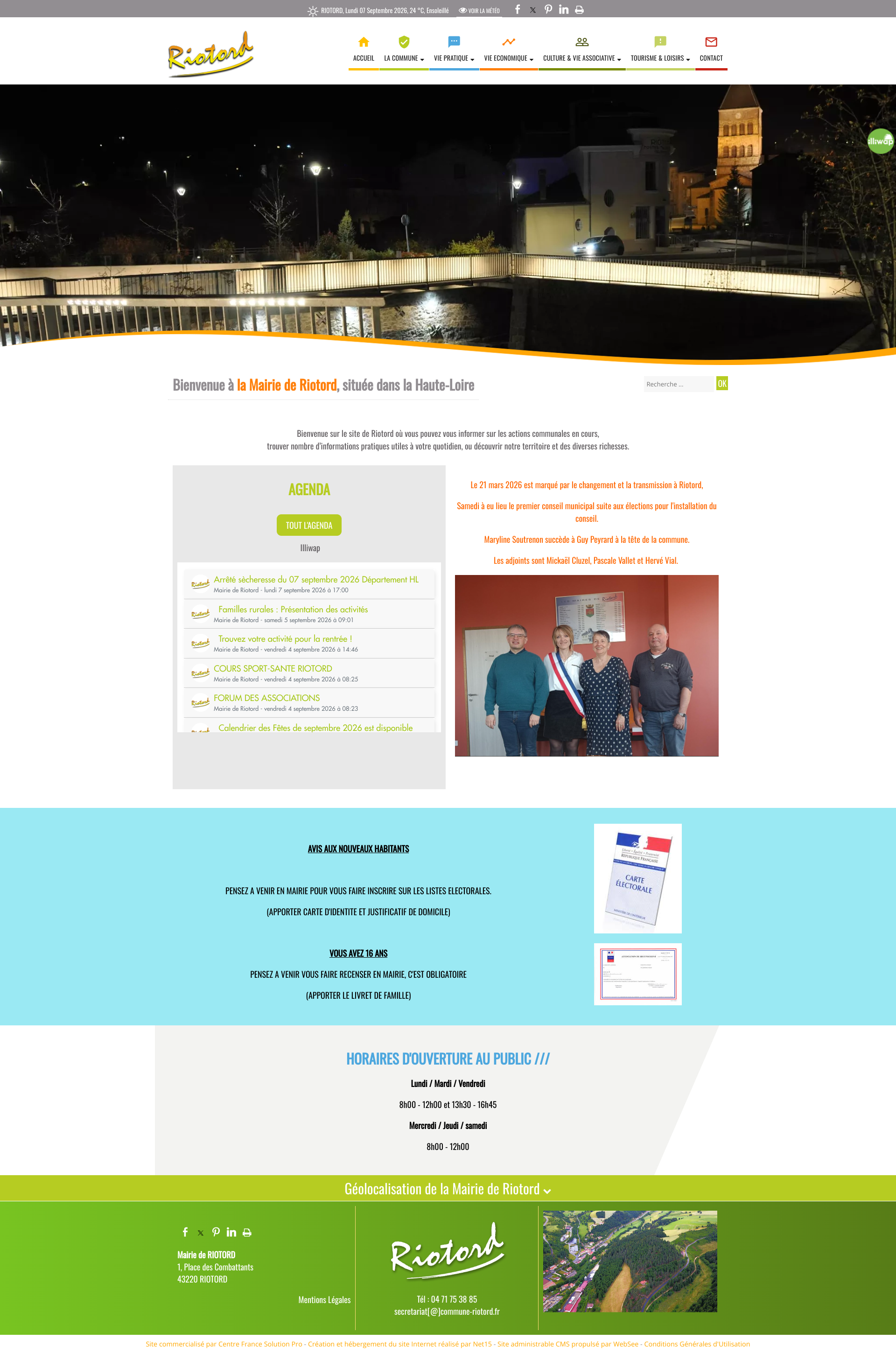 Aperçu du site