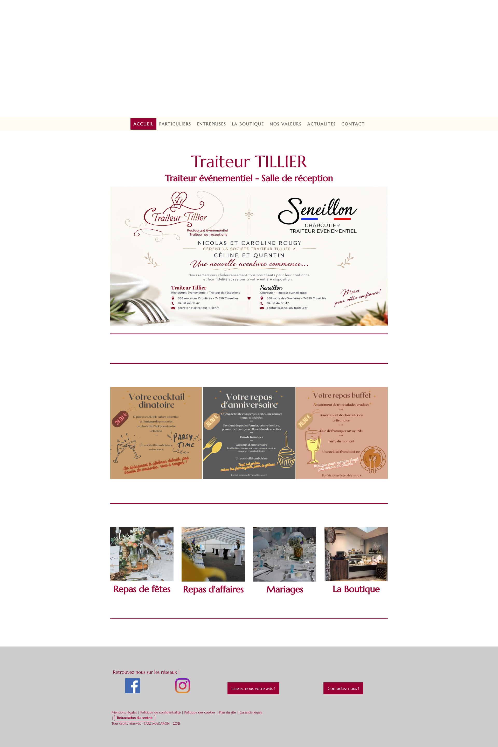 Aperçu du site