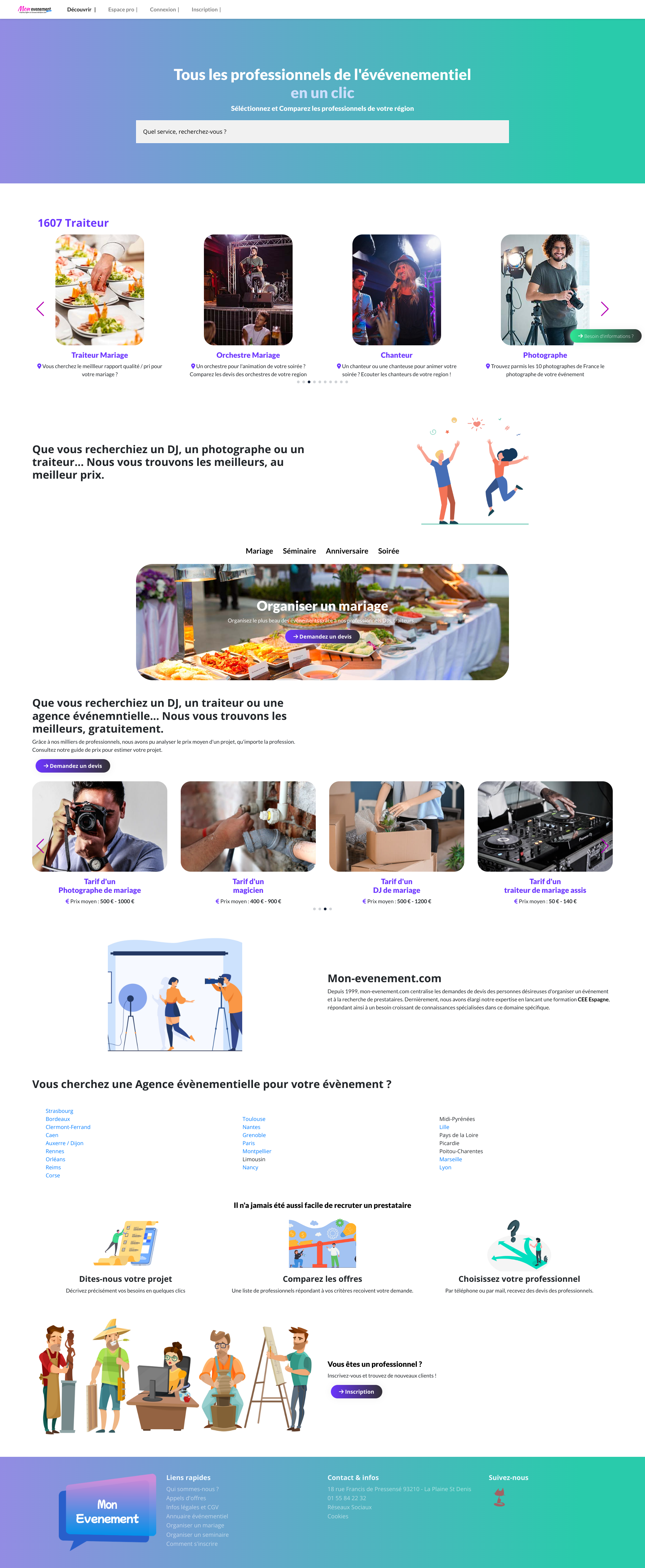 Aperçu du site