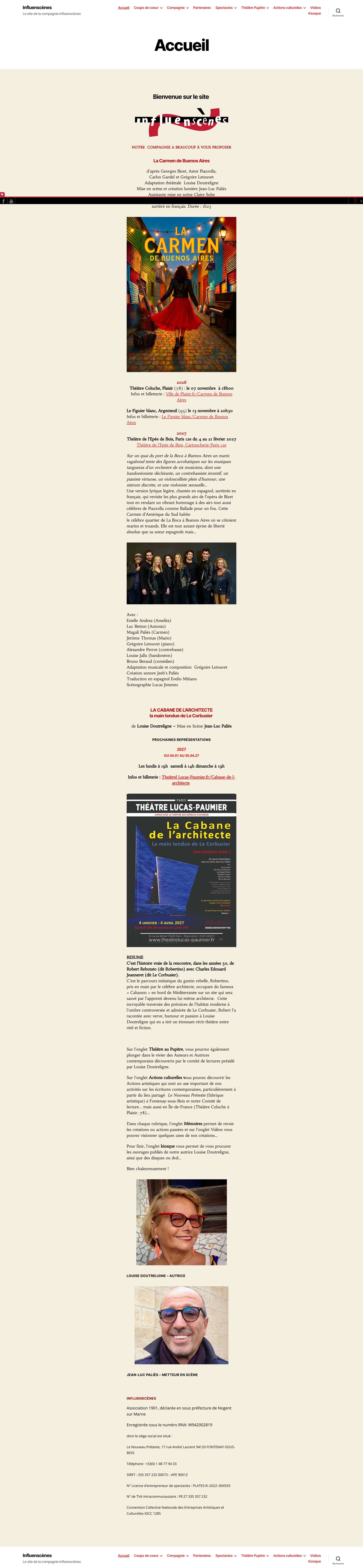 Aperçu du site