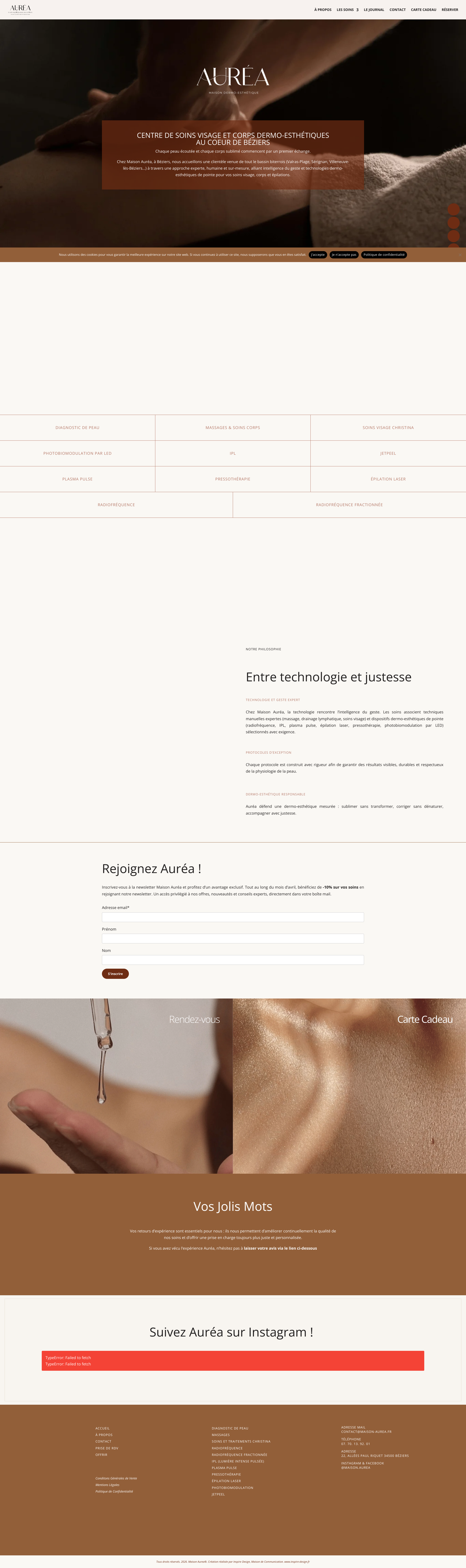 Aperçu du site