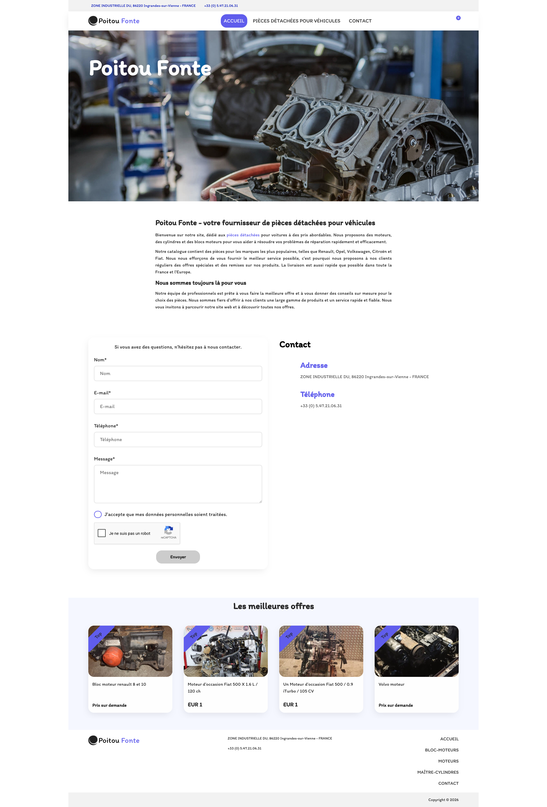 Aperçu du site