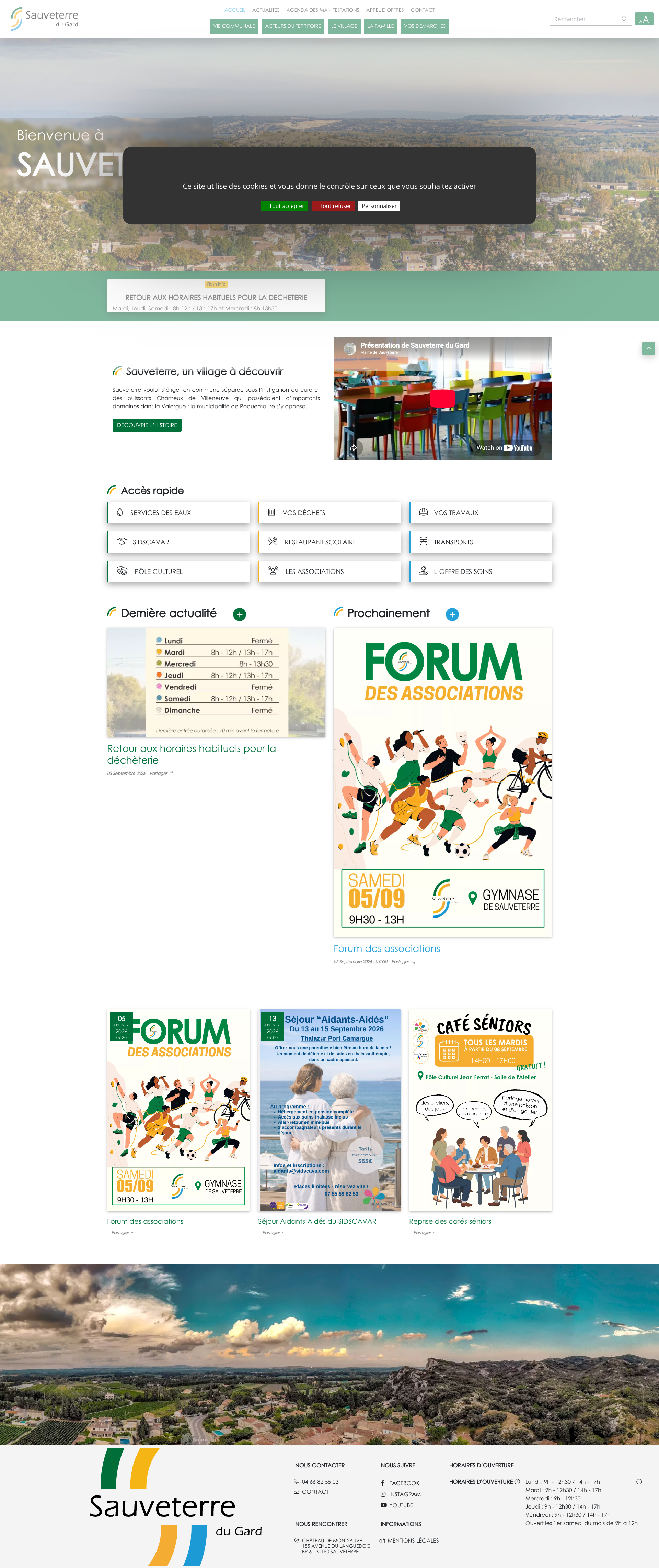 Aperçu du site