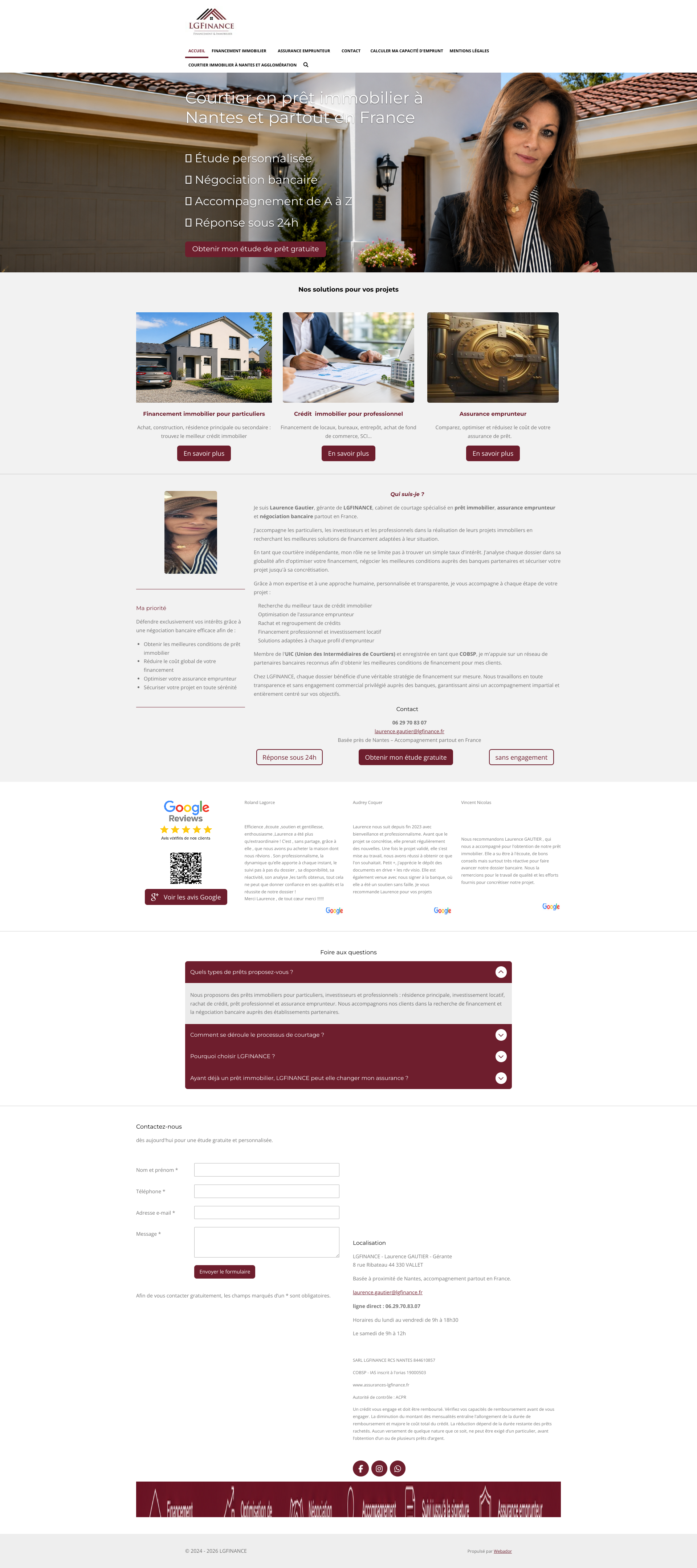 Aperçu du site
