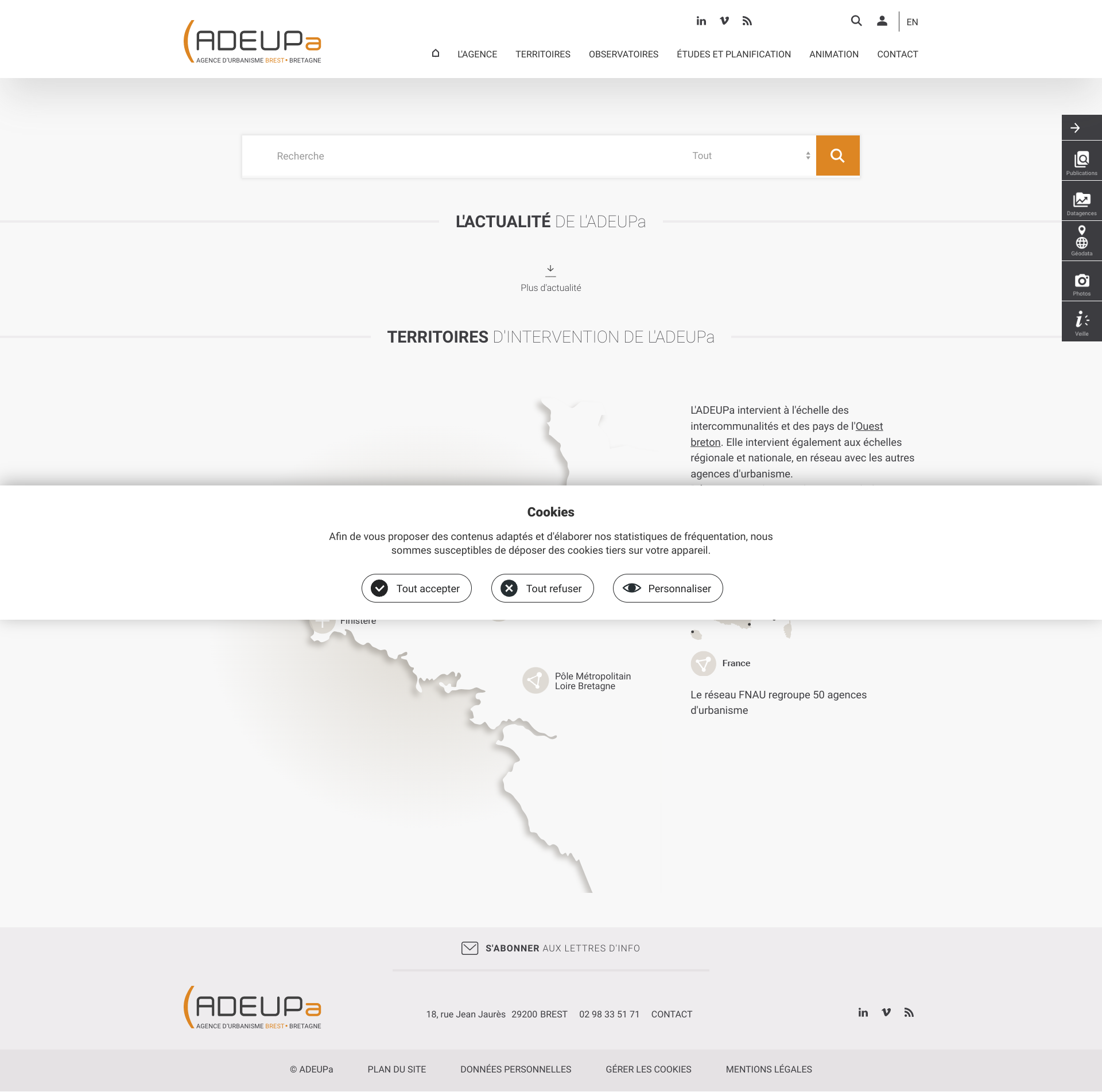 Aperçu du site