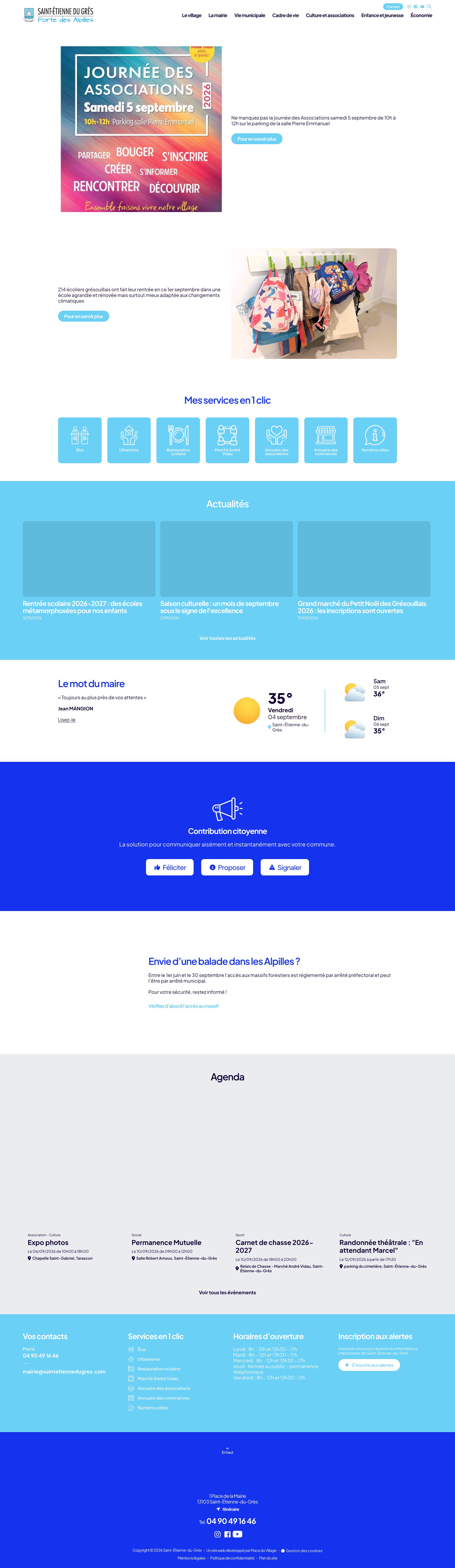 Aperçu du site