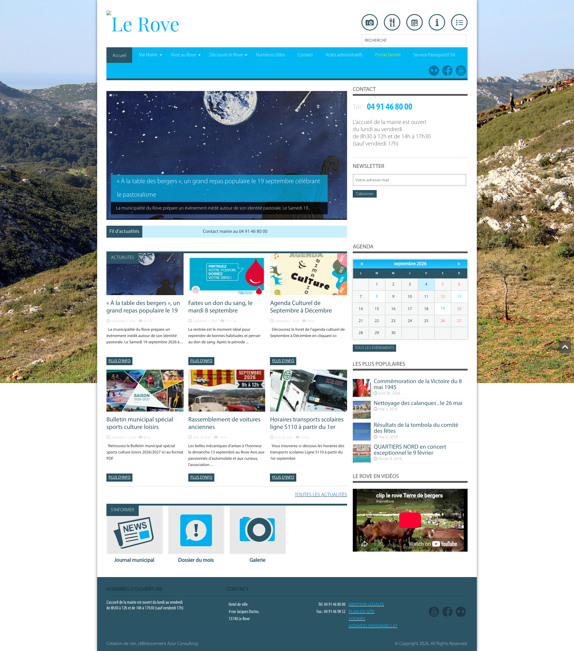 Aperçu du site