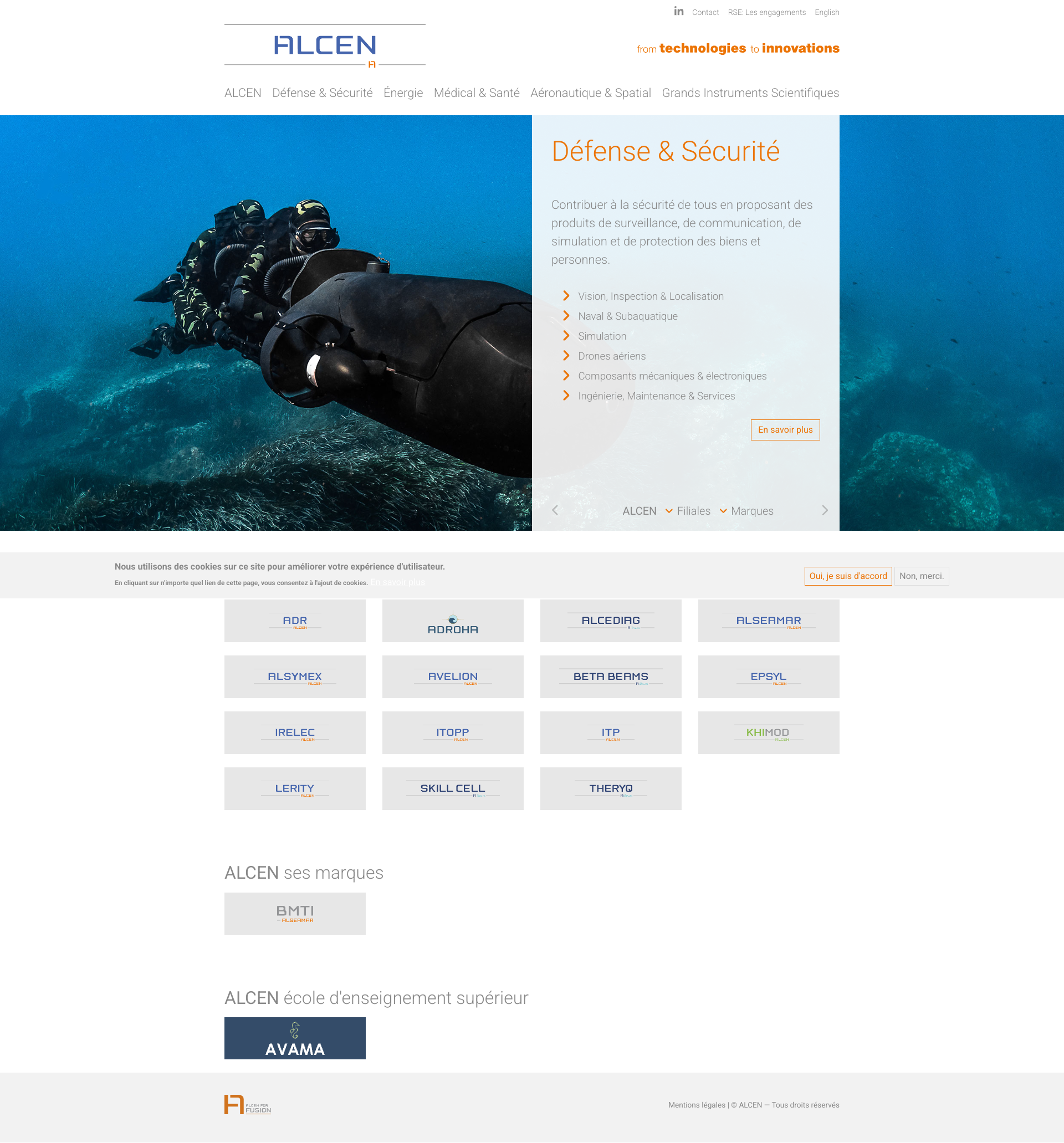 Aperçu du site