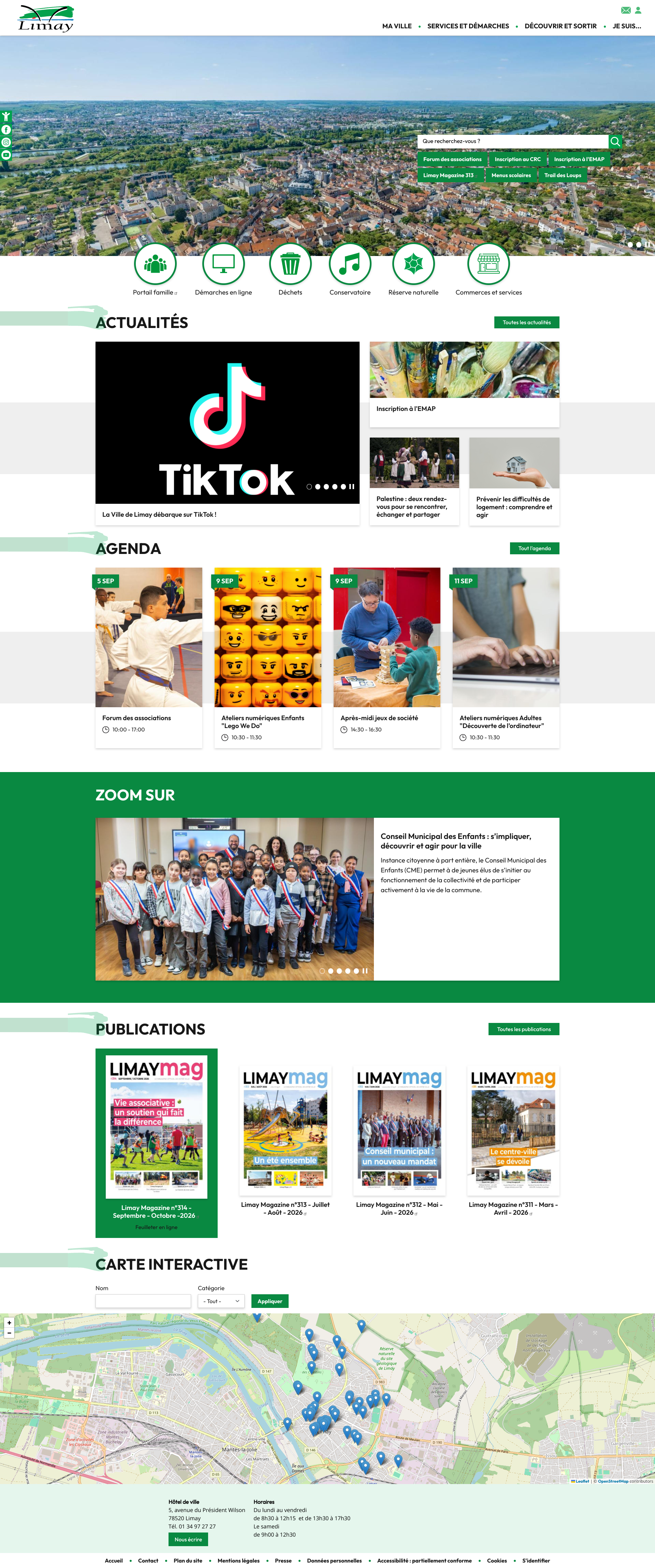 Aperçu du site