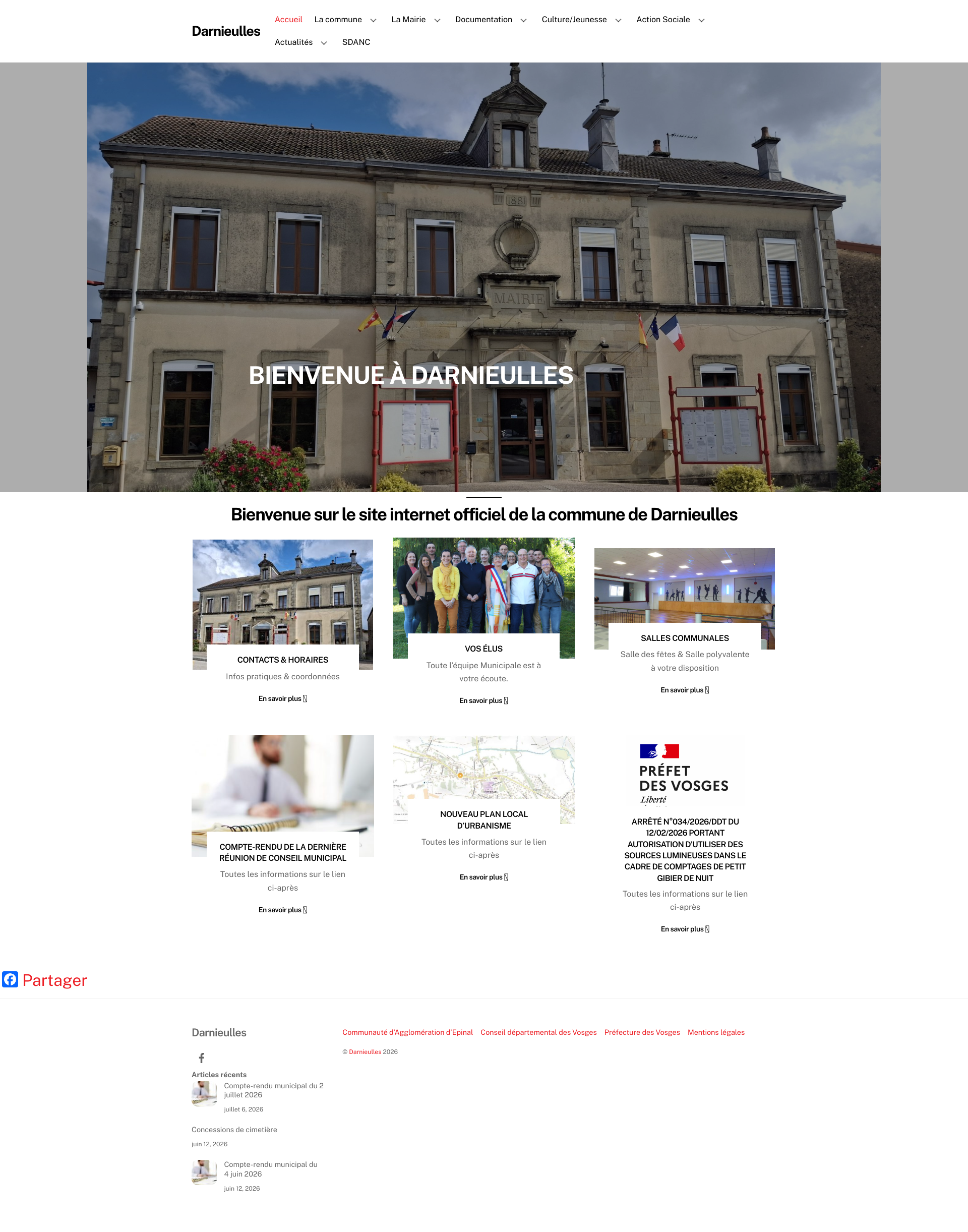 Aperçu du site