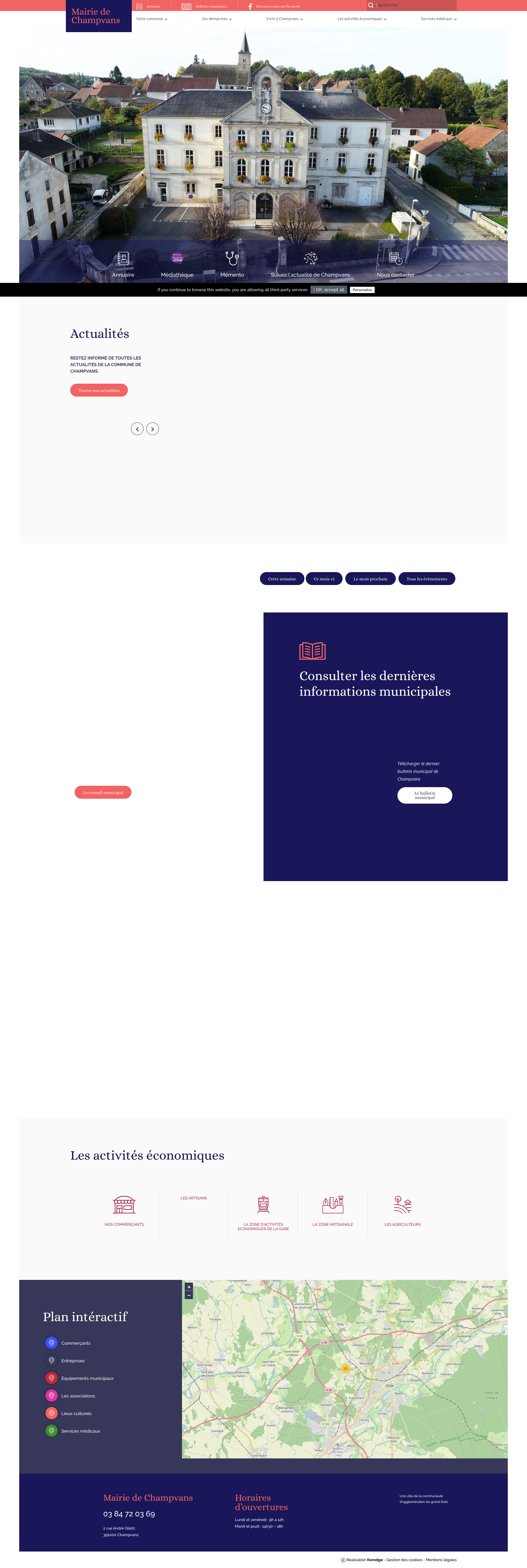 Aperçu du site