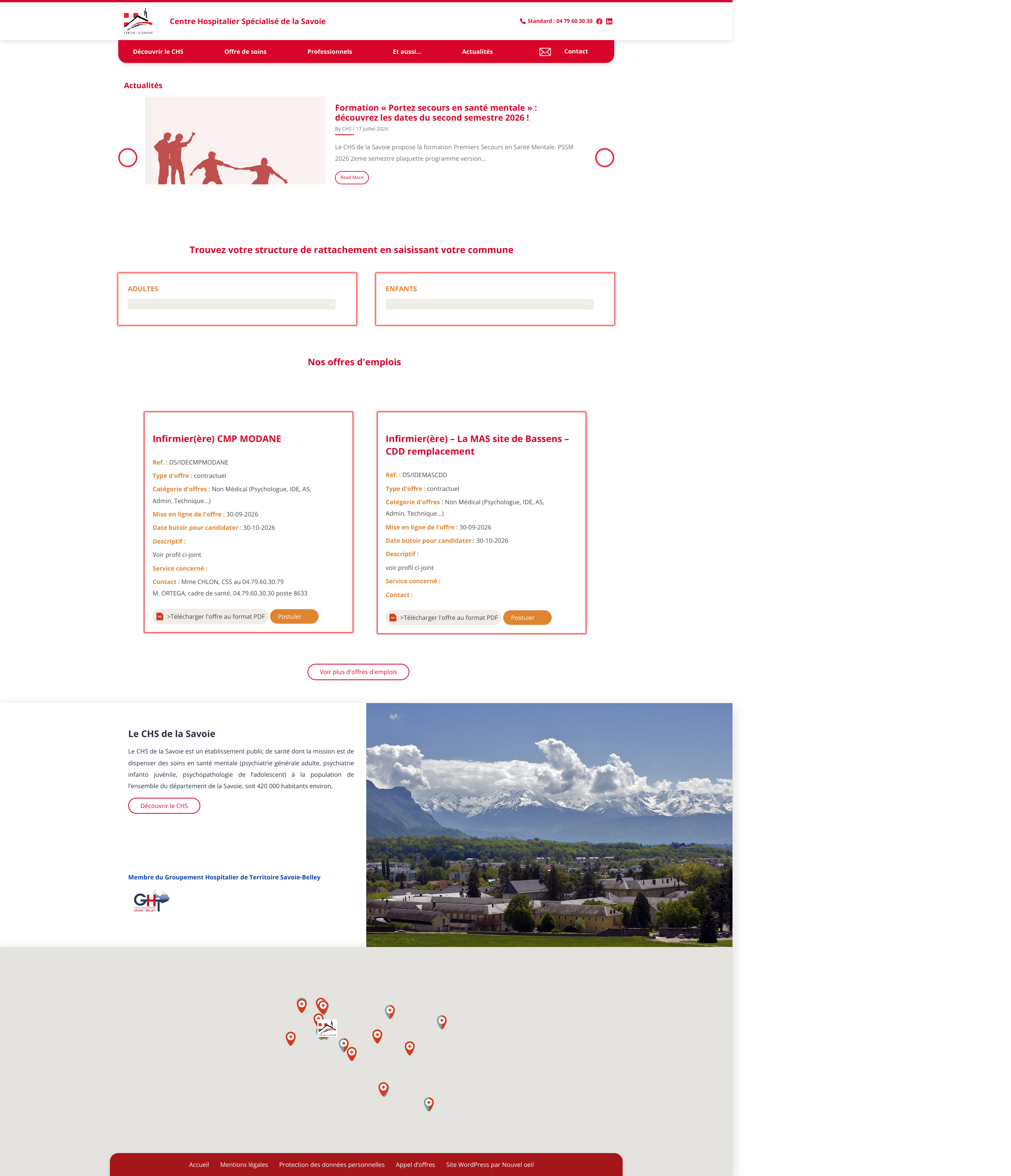 Aperçu du site