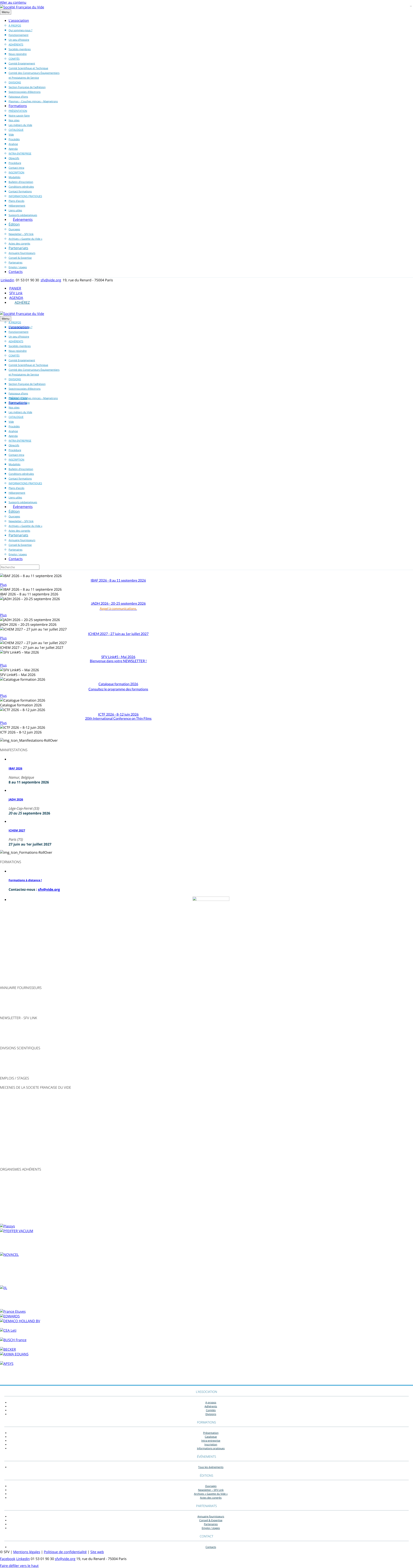 Aperçu du site