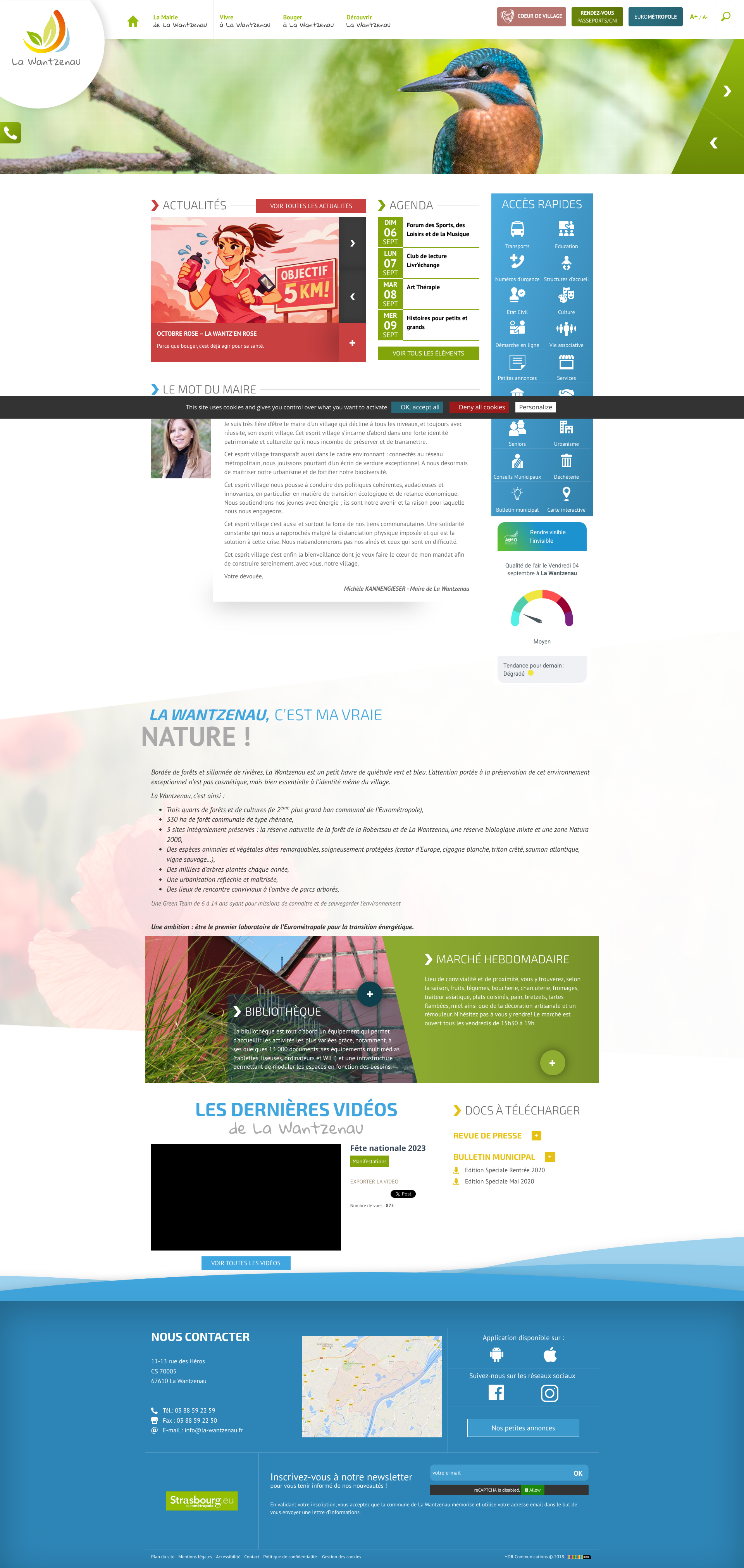 Aperçu du site