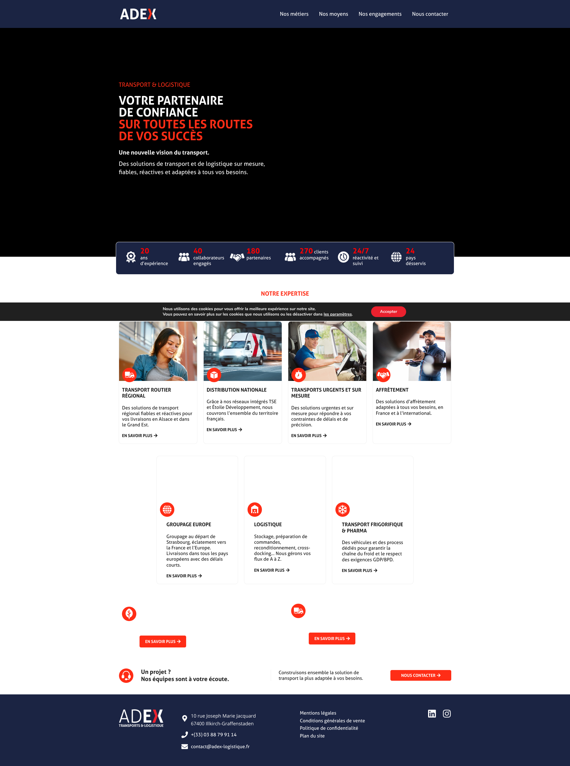 Aperçu du site