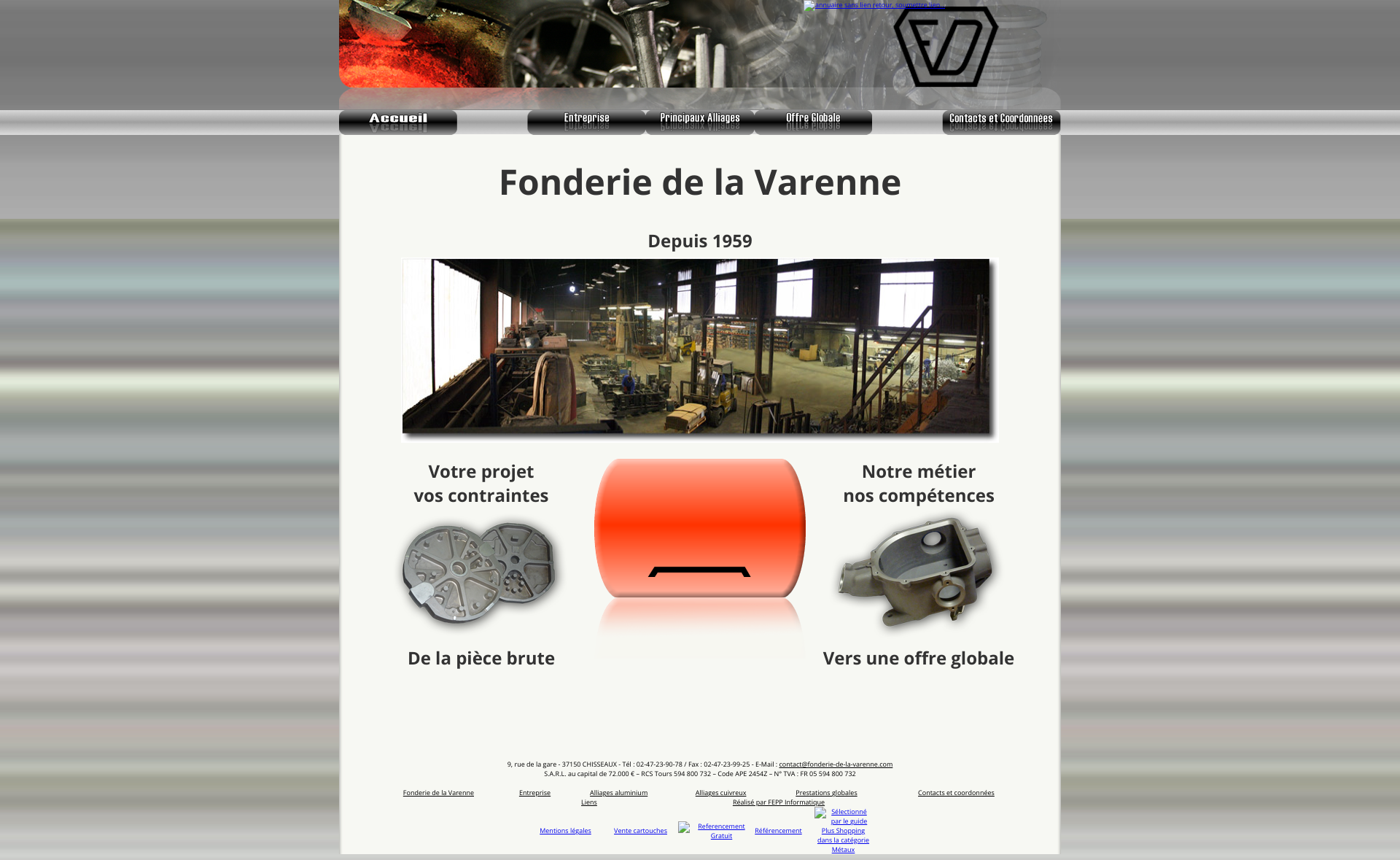 Aperçu du site