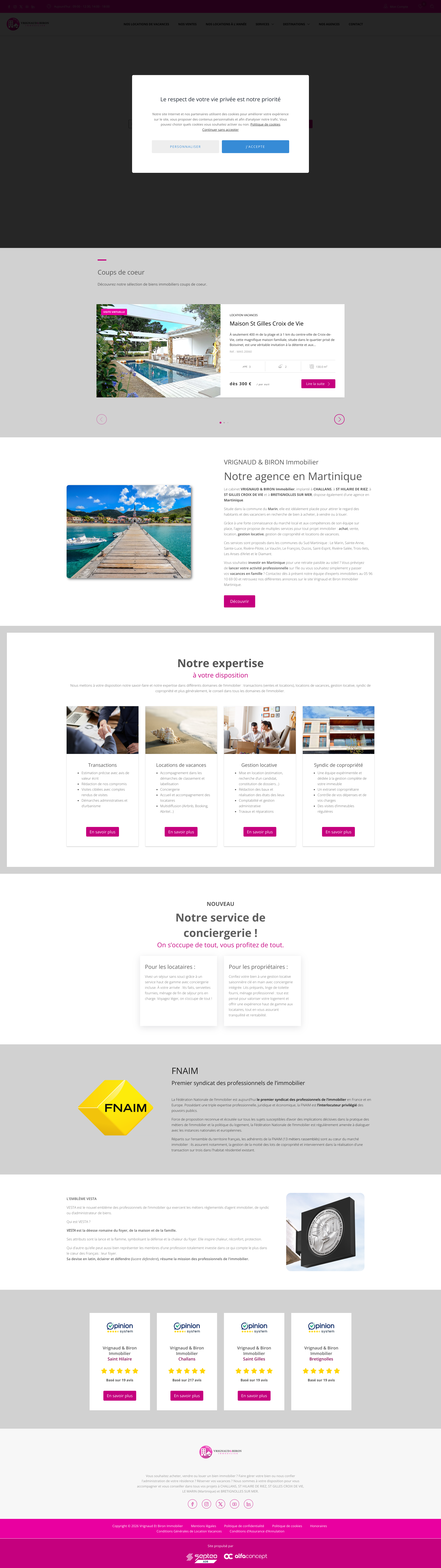 Aperçu du site