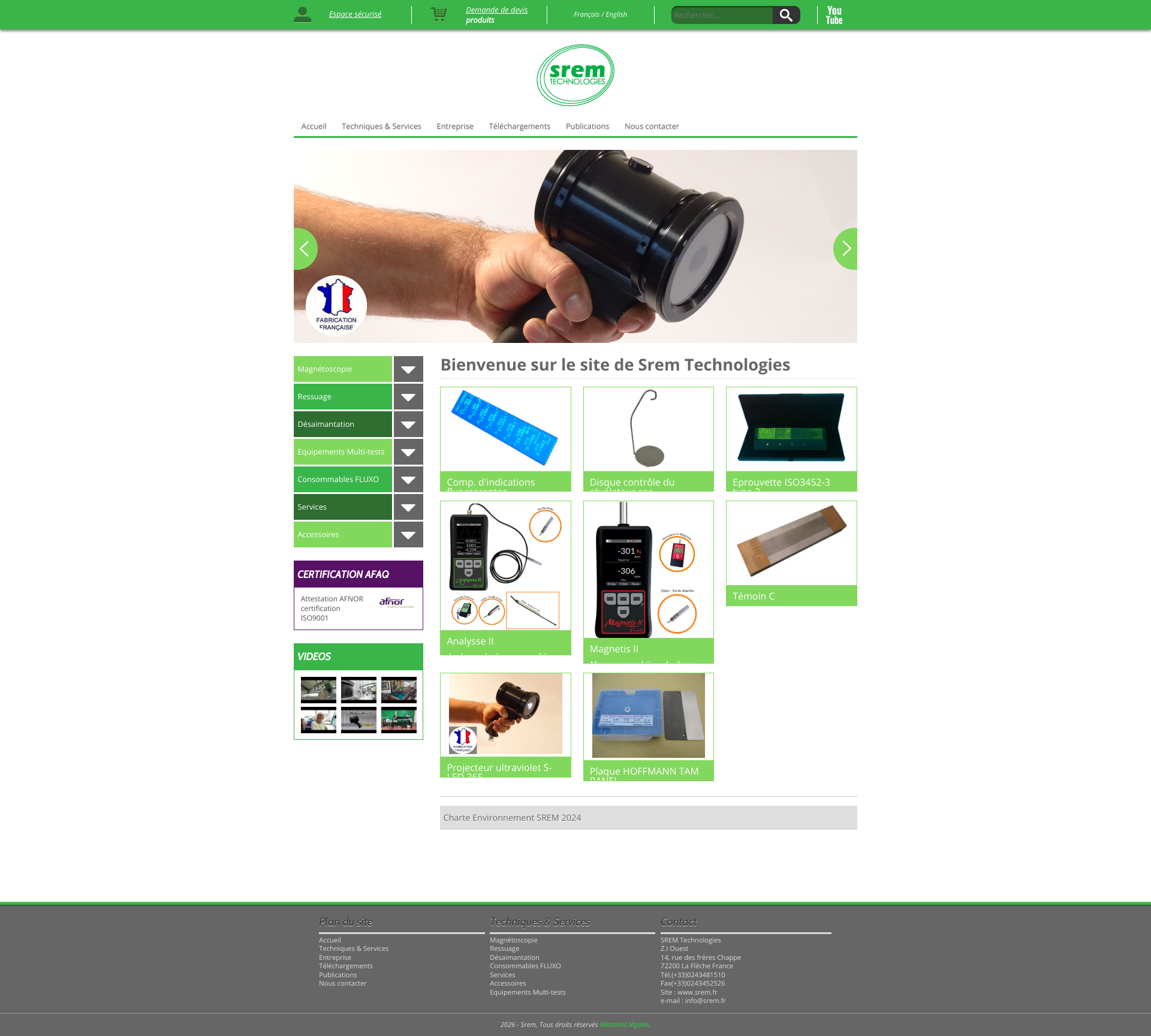 Aperçu du site