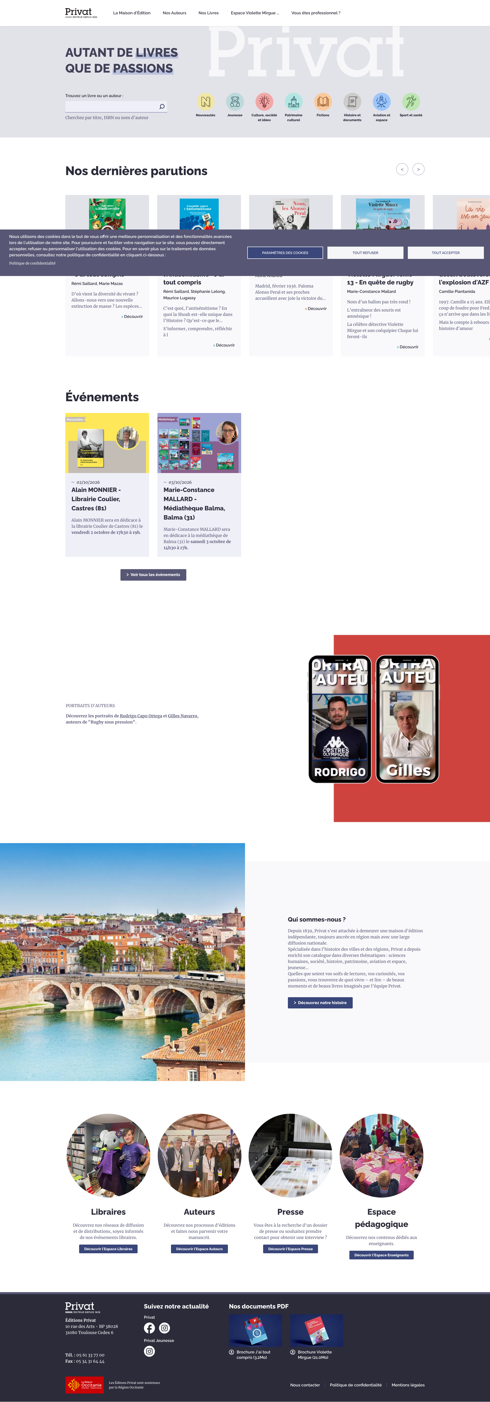 Aperçu du site