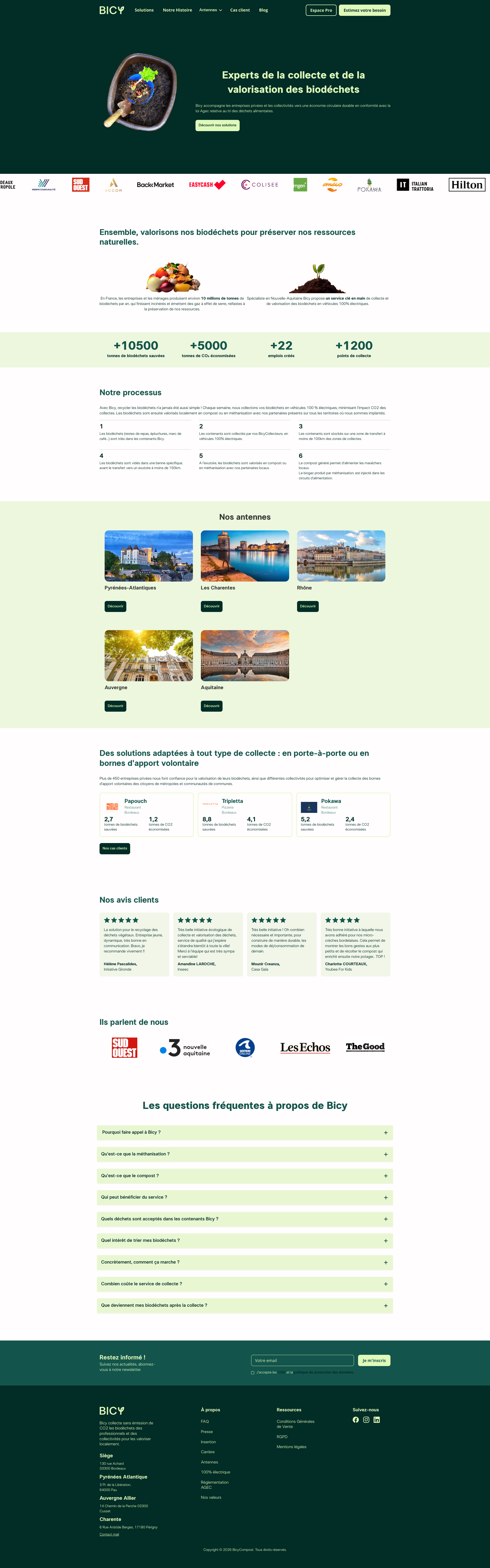 Aperçu du site