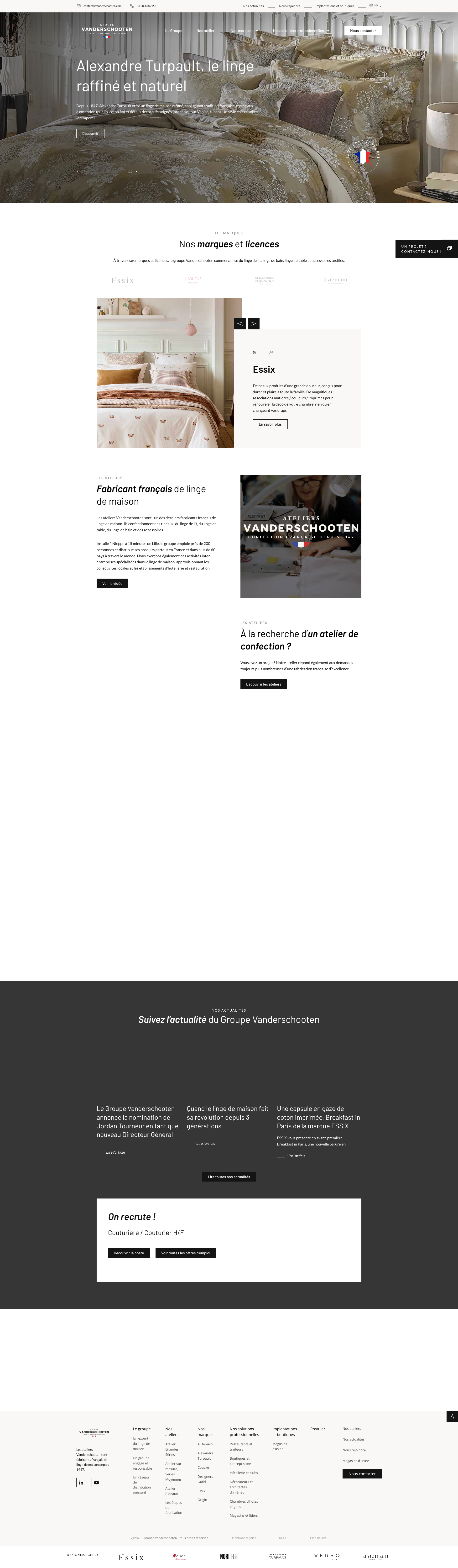 Aperçu du site