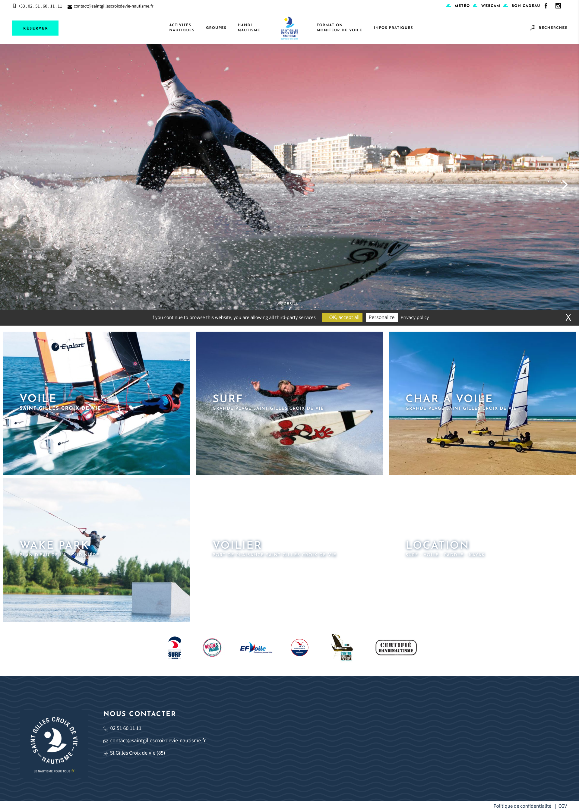 Aperçu du site
