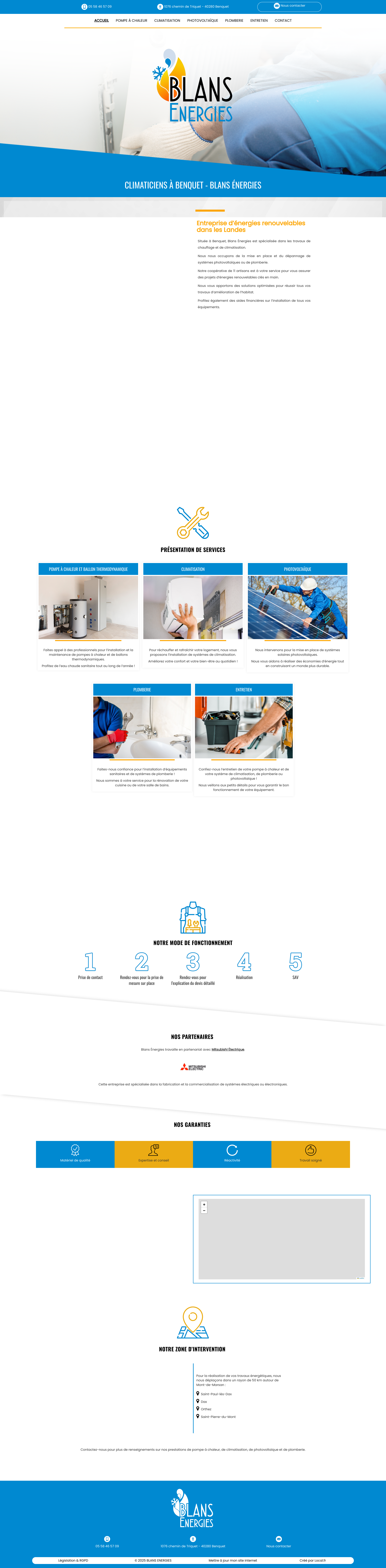 Aperçu du site