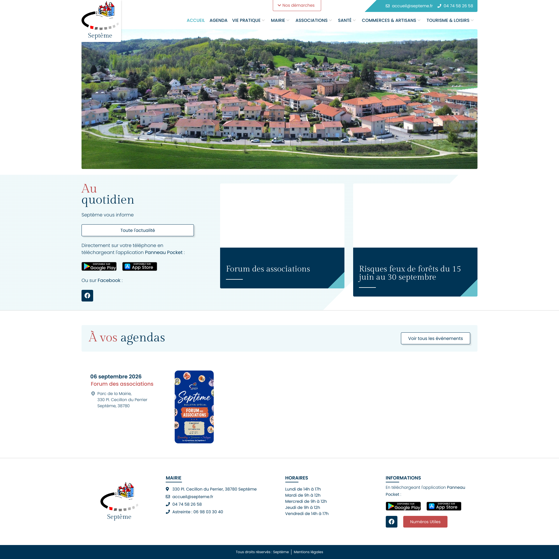 Aperçu du site
