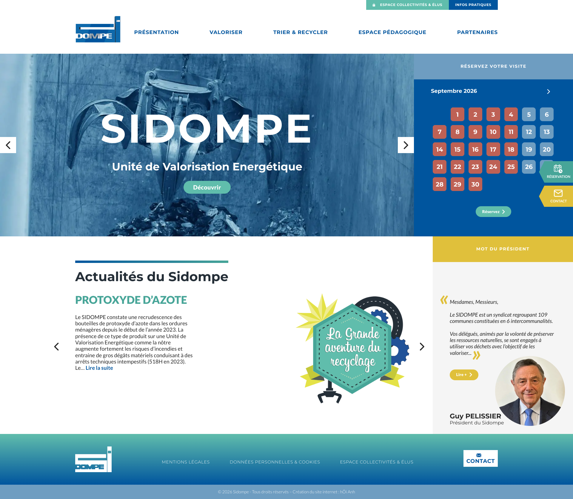 Aperçu du site