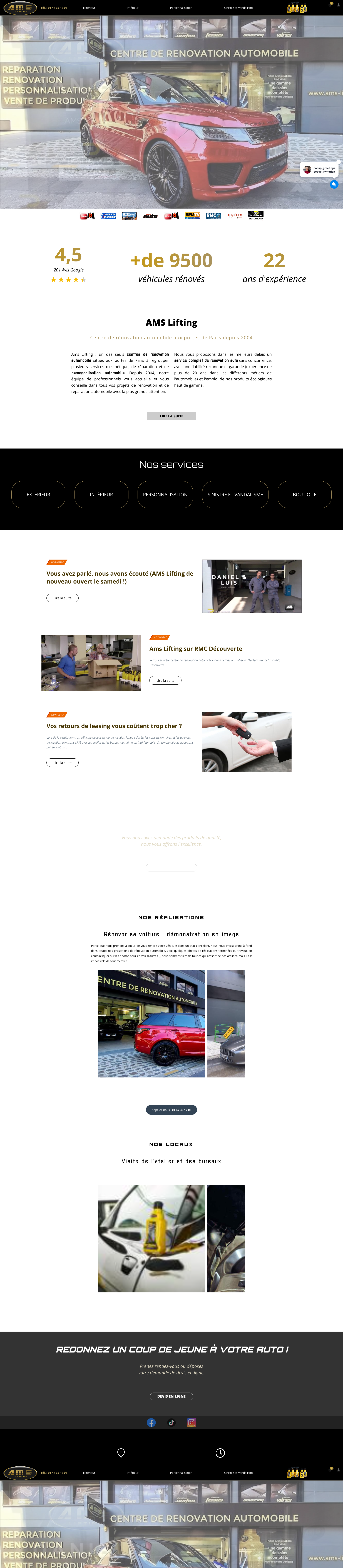 Aperçu du site