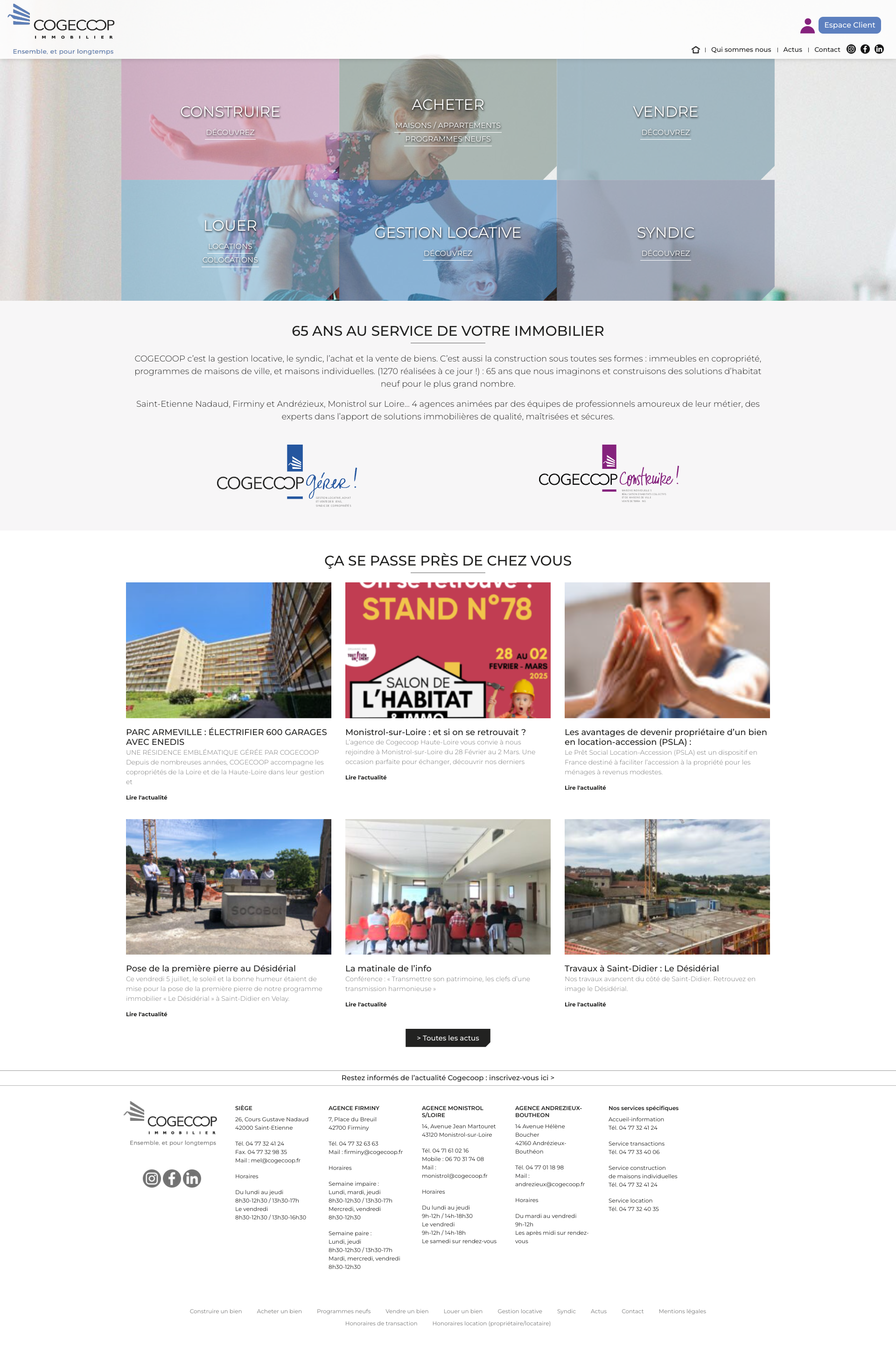 Aperçu du site